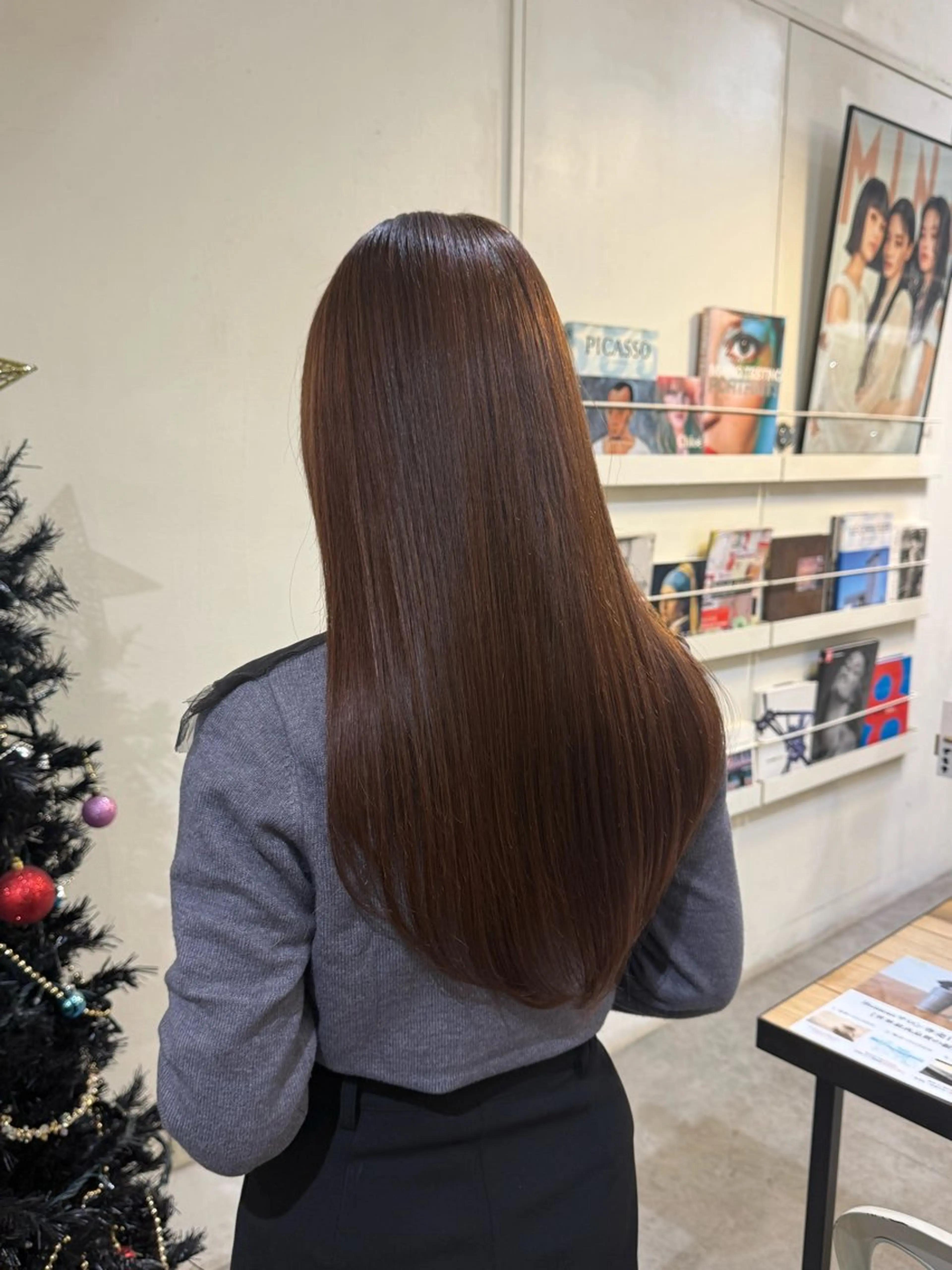 ロング カラー パーマ 縮毛矯正 MINX aoyama所属・荻野 宗一郎のヘアスタイル