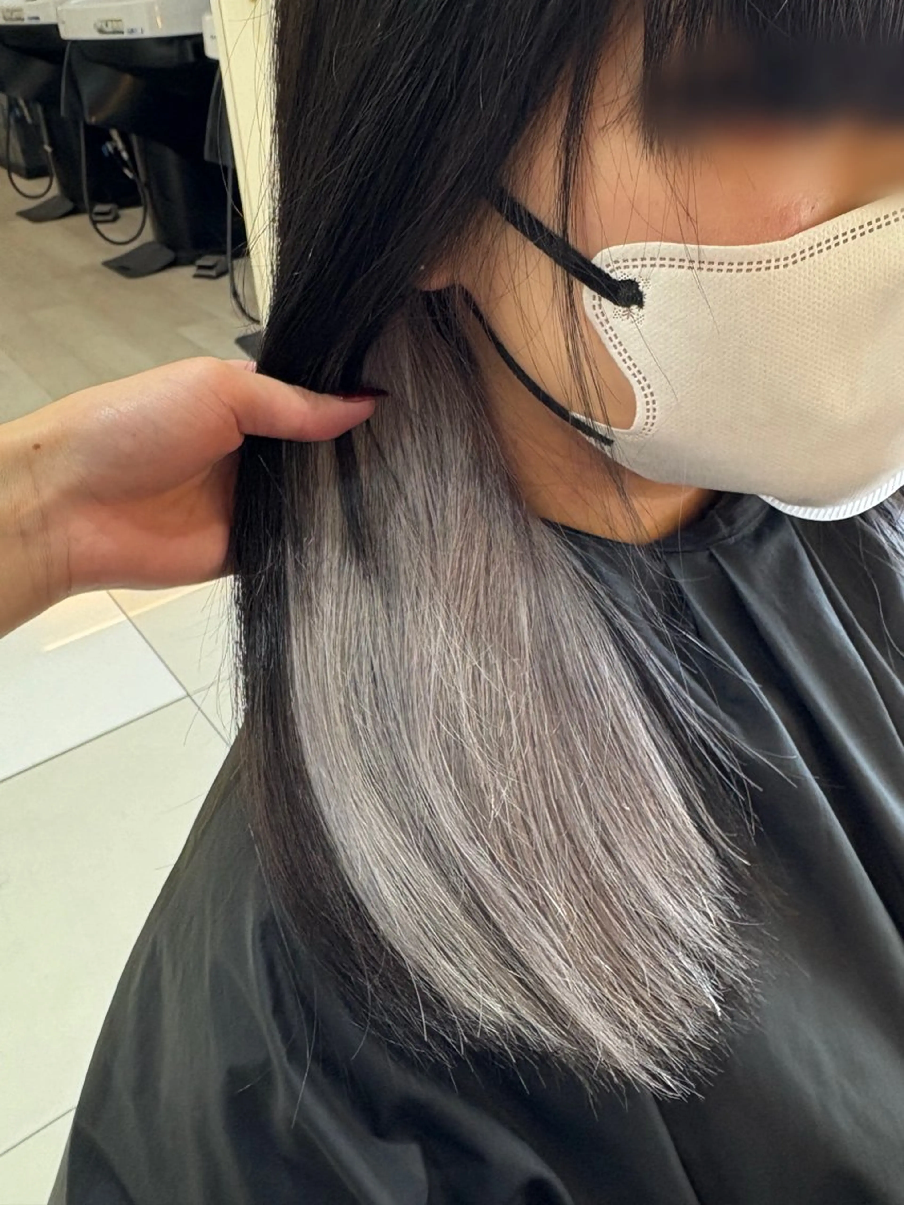 ロング カラー Ancheri by flammeum戸塚店所属・ひな/ボブカット/ ブリーチなしWカラーのヘアスタイル