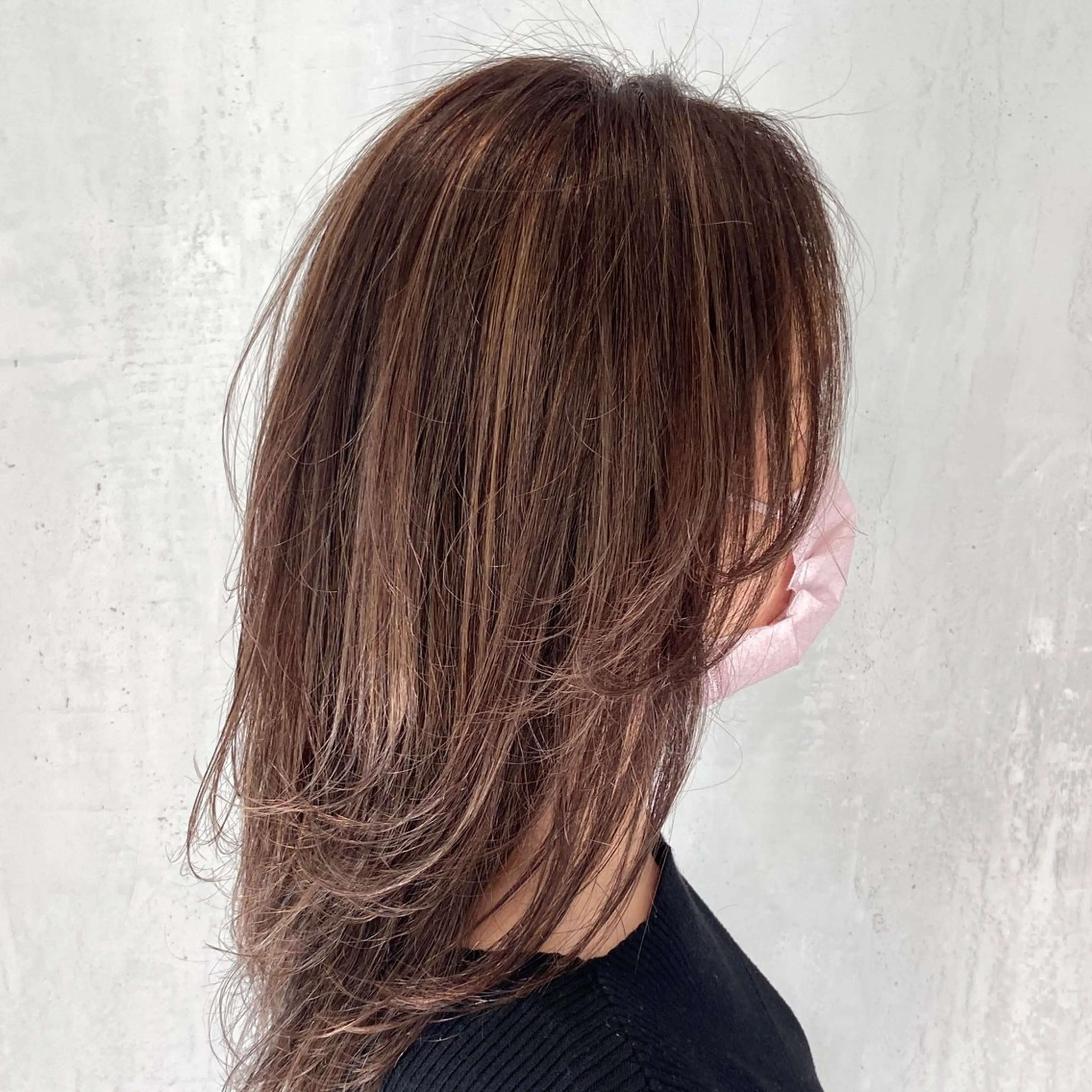 ロング カラー ハイライトカラー ハイライト カット ヘアカラー トリートメント DX SHARE SALON所属・matka白髪ぼかし 大人ヘア/KEIKOのヘアスタイル