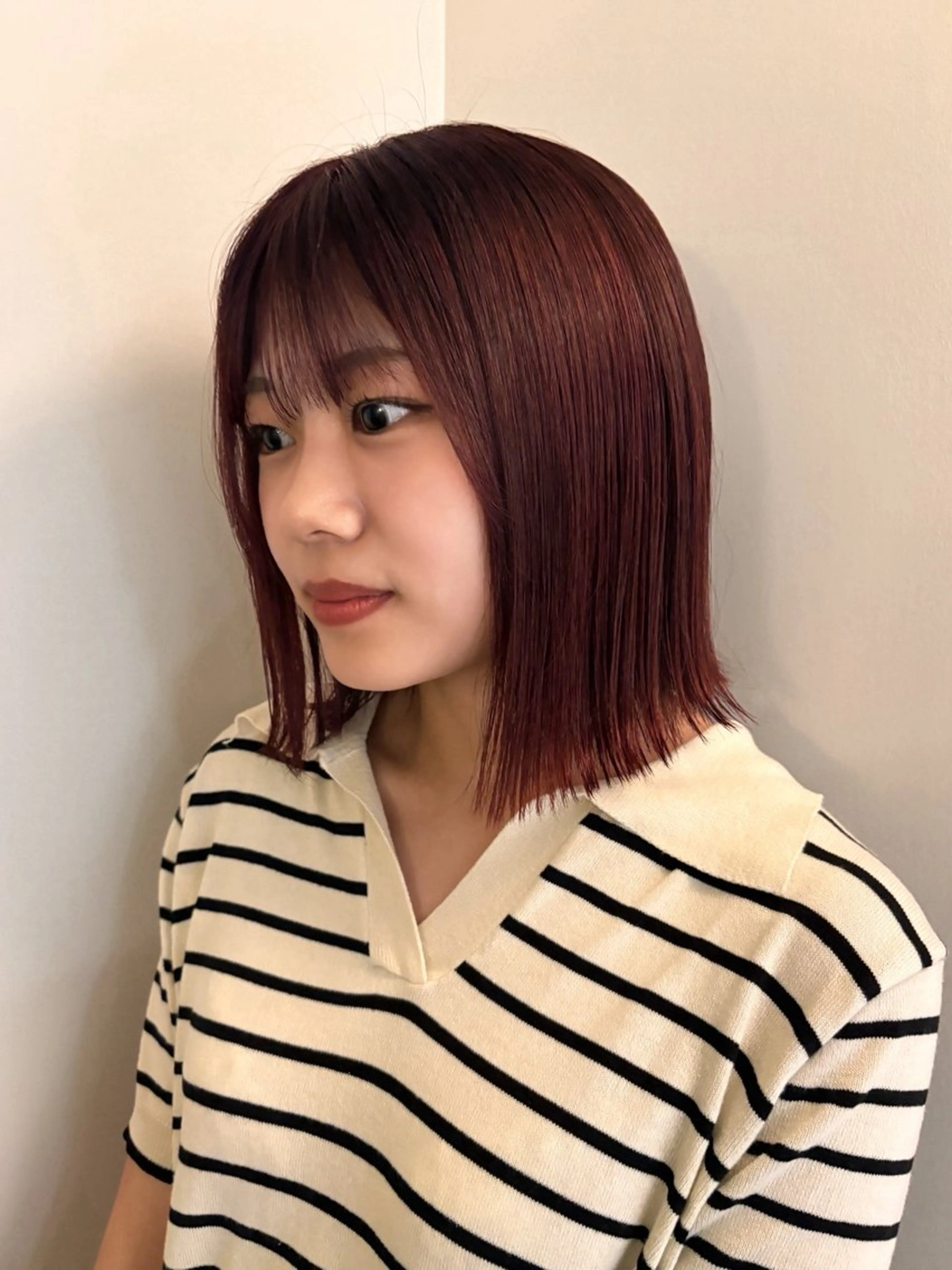 ミディアム カラー yew所属・名古屋カラーモデル/ 暖色カラー/リカのヘアスタイル