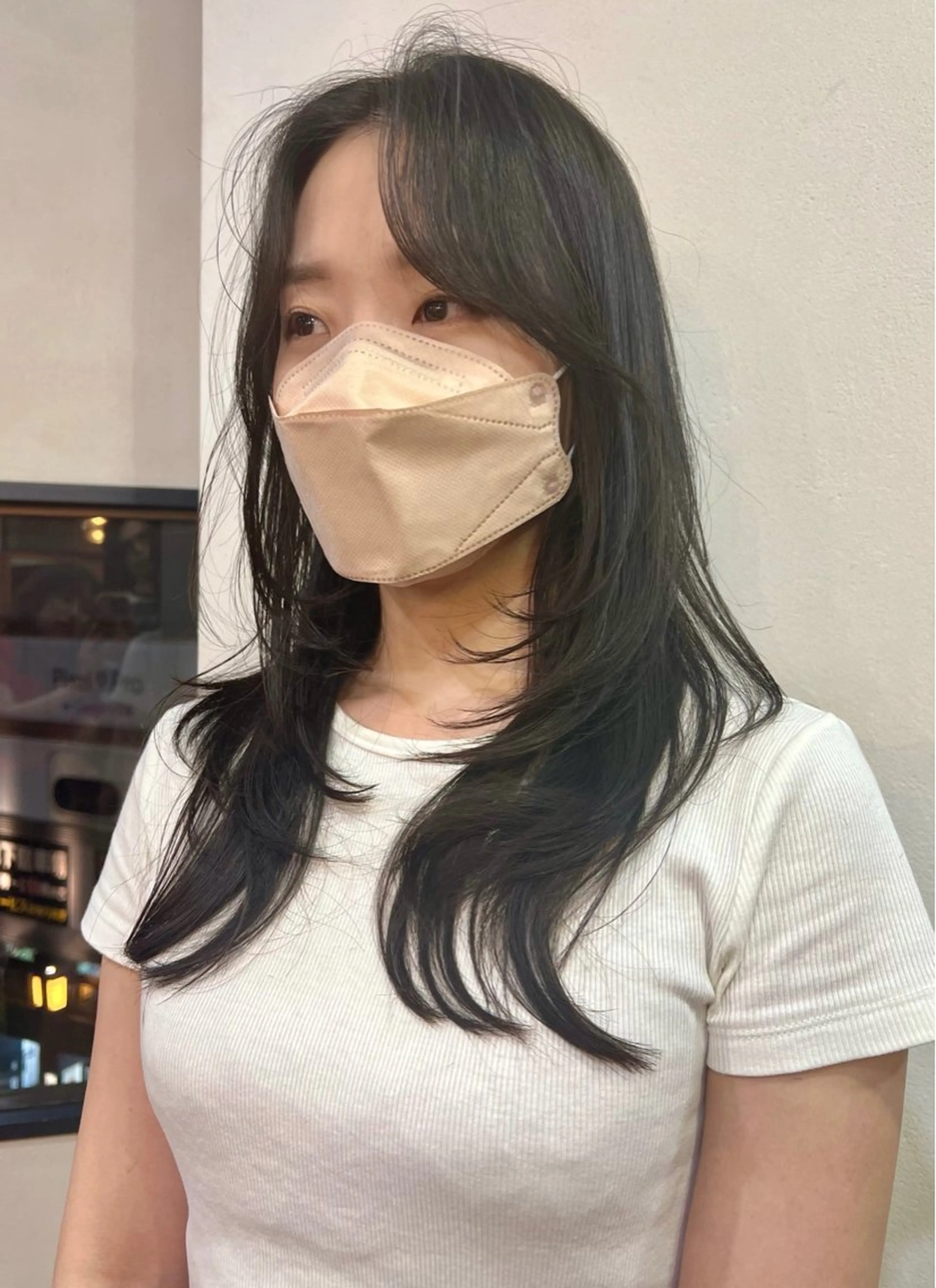 ロング ハイレイヤー 韓国風ヘア レイヤーカット 韓国ヘア 🎀華澄のヘアスタイル