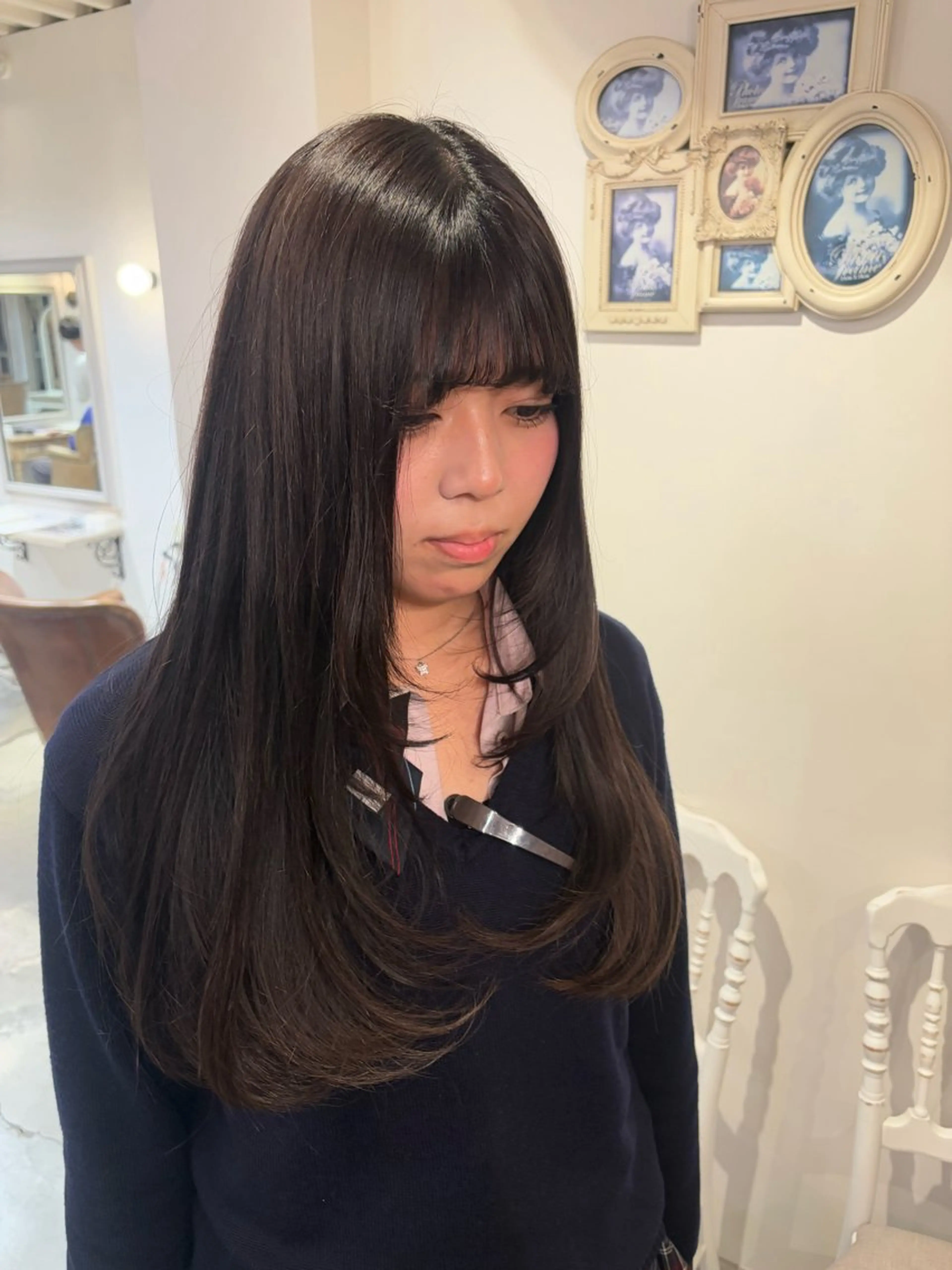 ロング 🎀韓国レイヤー/透 明感カラー/airiのヘアスタイル