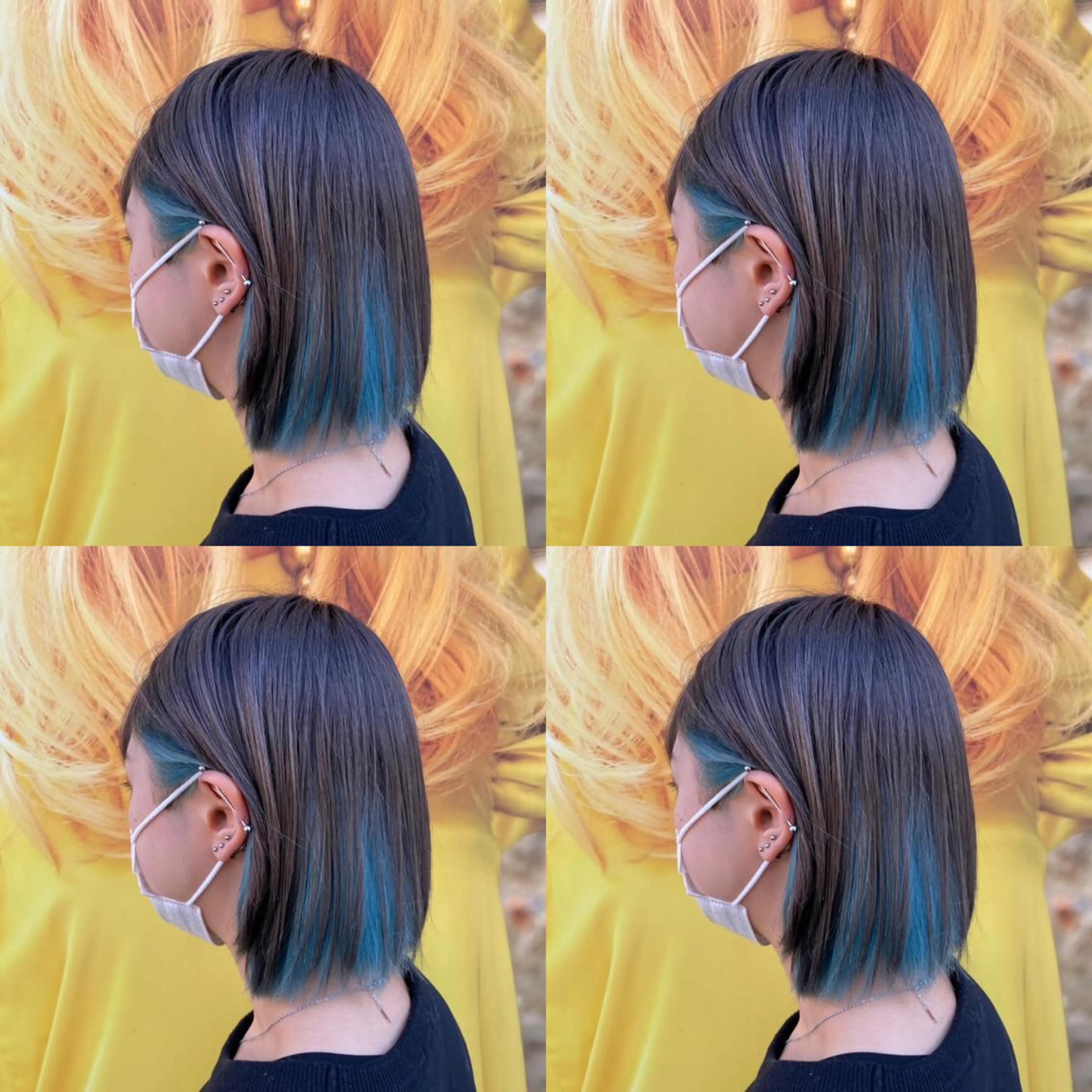 ミディアム カラー ブルーカラー 髪質改善カラー/店長 宮内秀峰のヘアスタイル