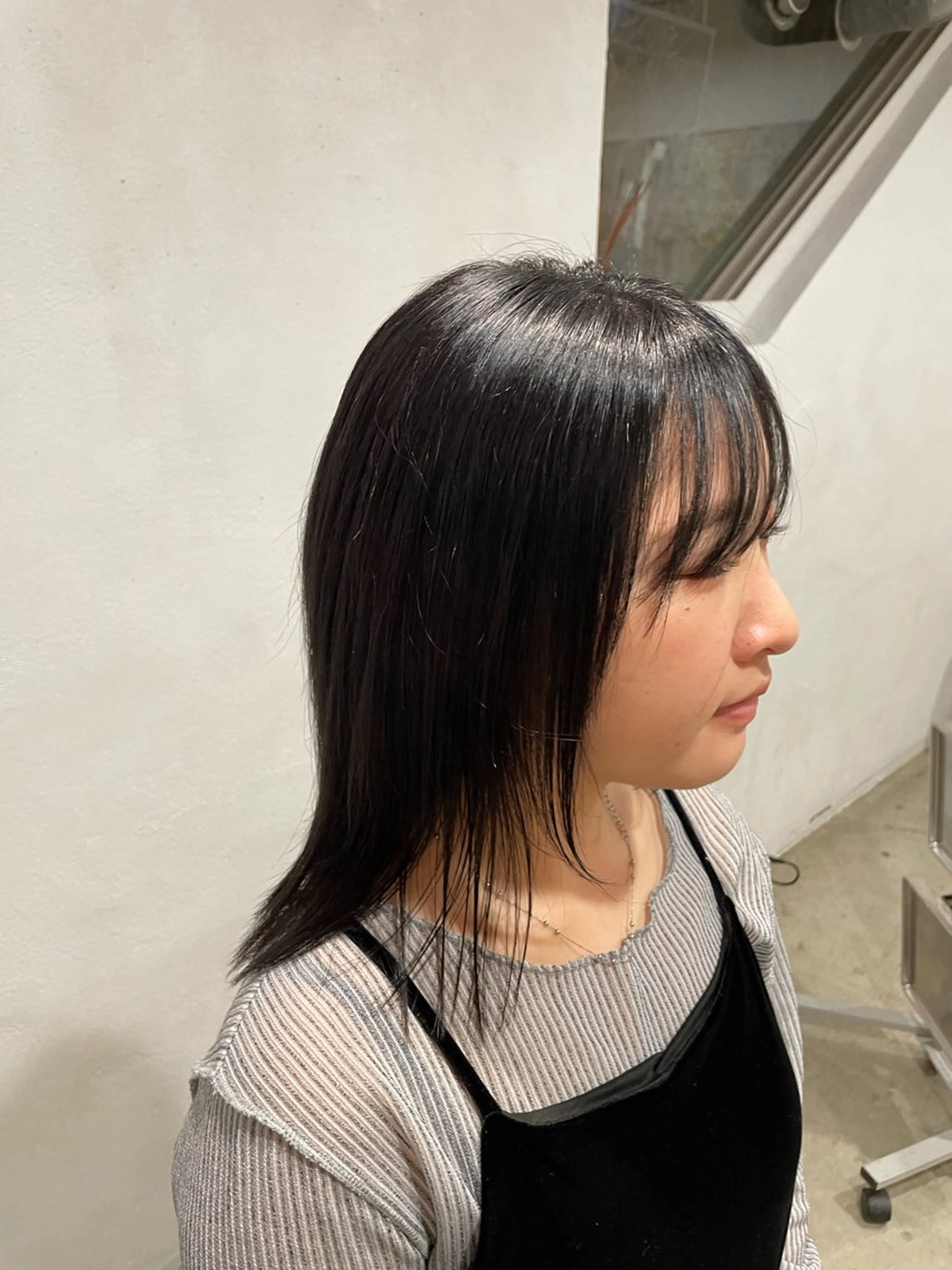 ミディアム カラー パーマ ミディアムパーマ 透明感カラー 髪質改善 縮毛矯正 ストレートパーマ 【お洒落パーマ】 Elme　肥塚康汰郎のヘアスタイル