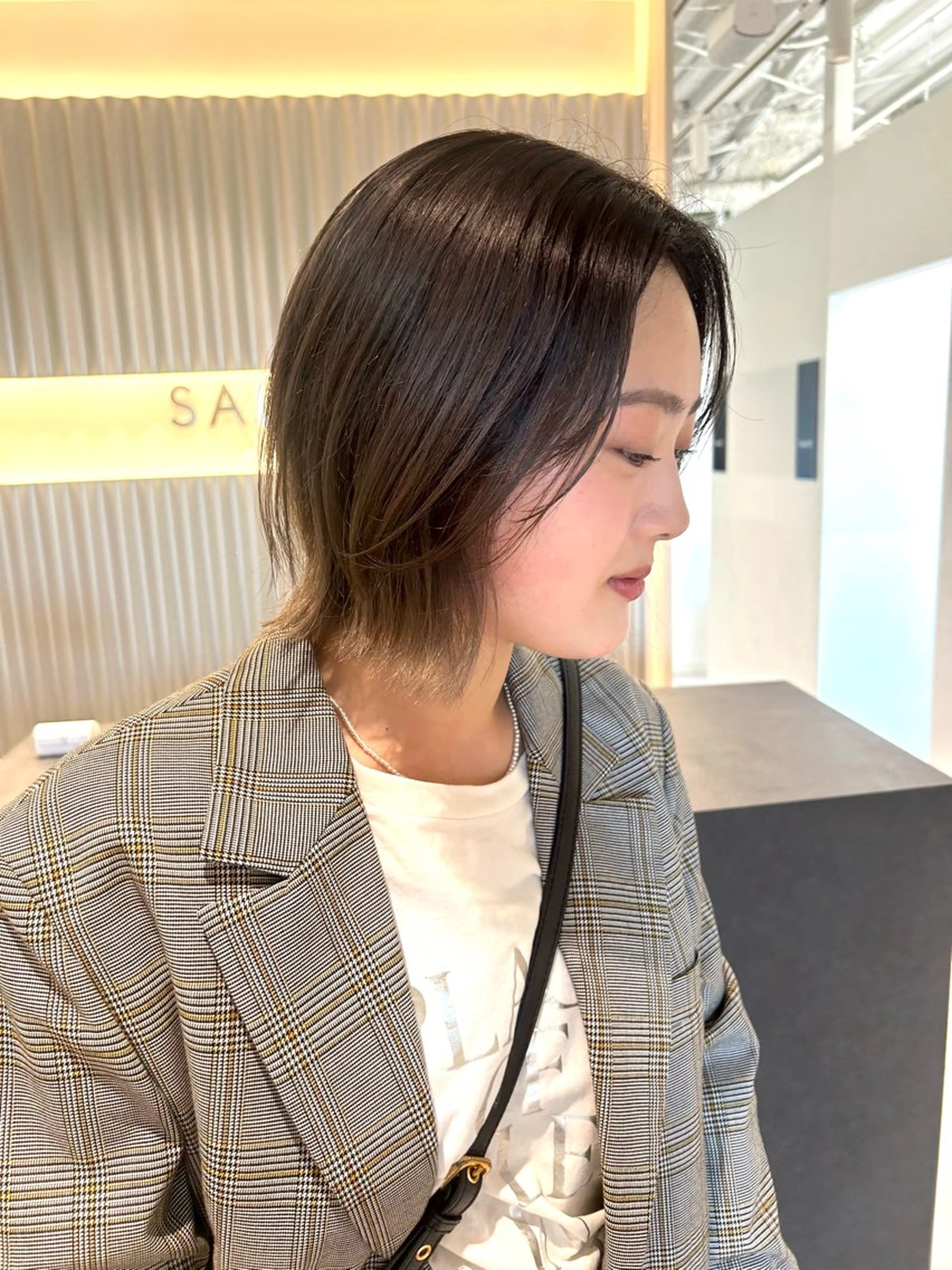 ショート ボブレイヤー ボブ レイヤーカット 光透け髪🫧 moekaのヘアスタイル