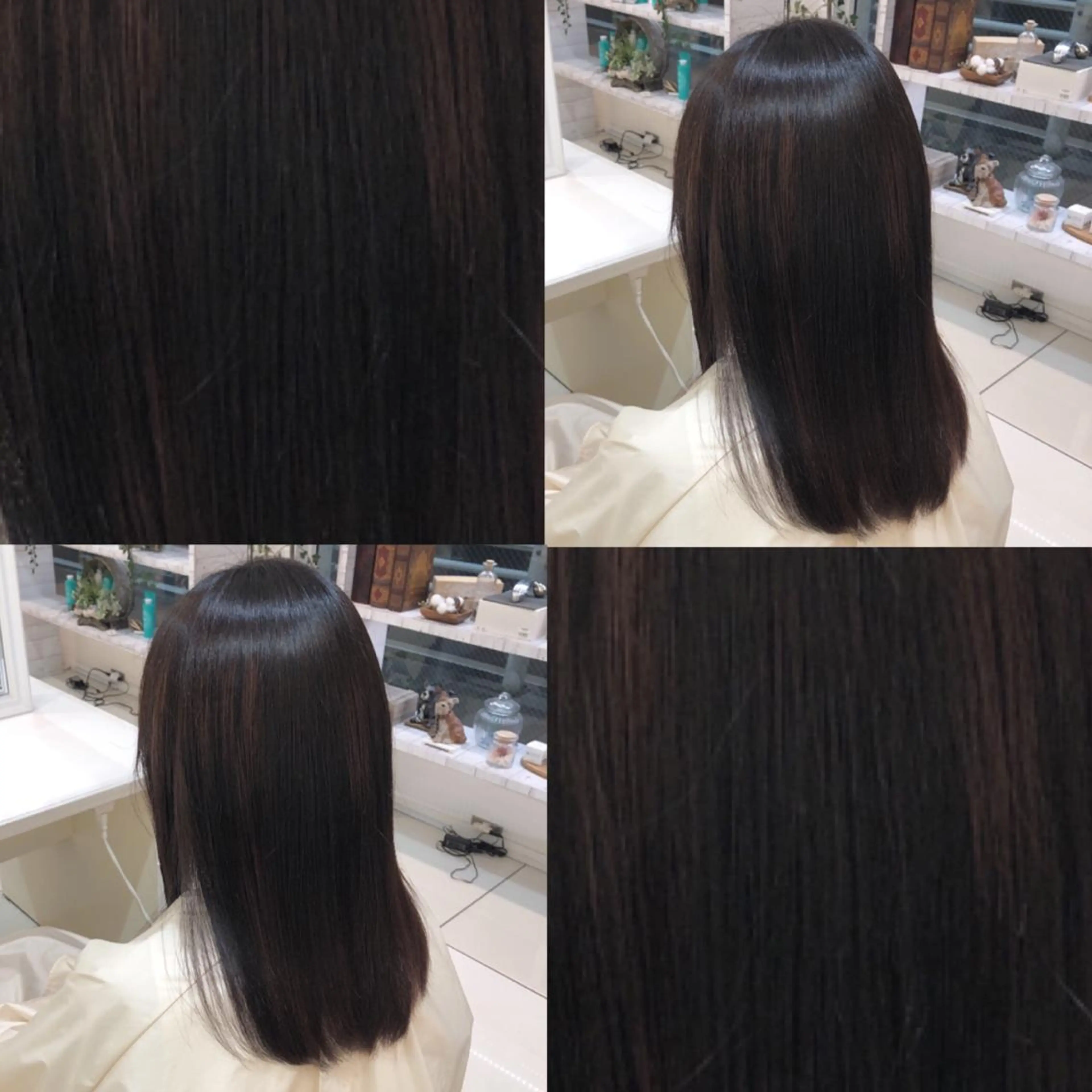 セミロング パーマ ストレートパーマ mahiro 🦎のヘアスタイル