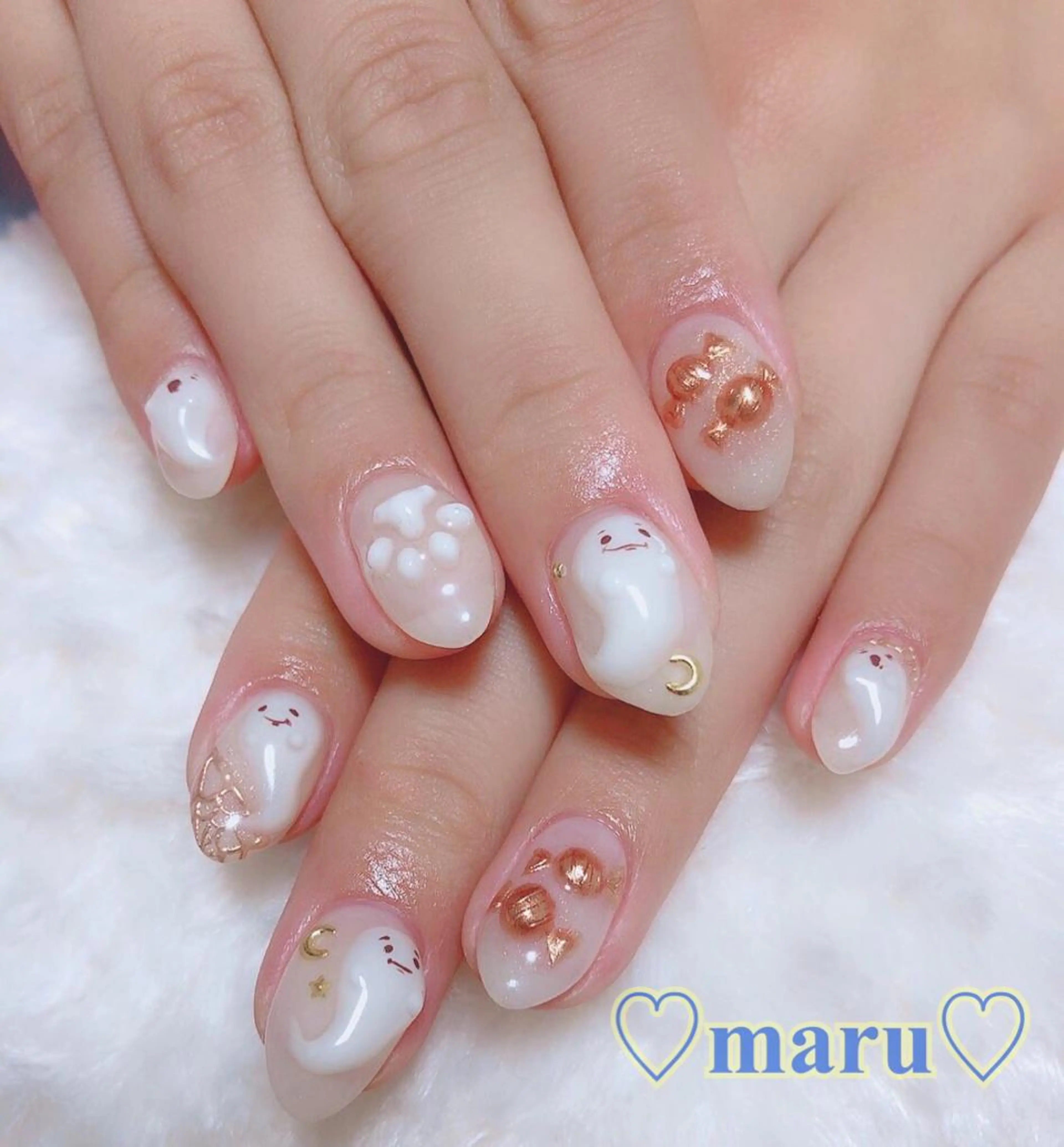 ネイル アートネイル ハンドネイル フットネイル まるみ ♡のネイルデザイン