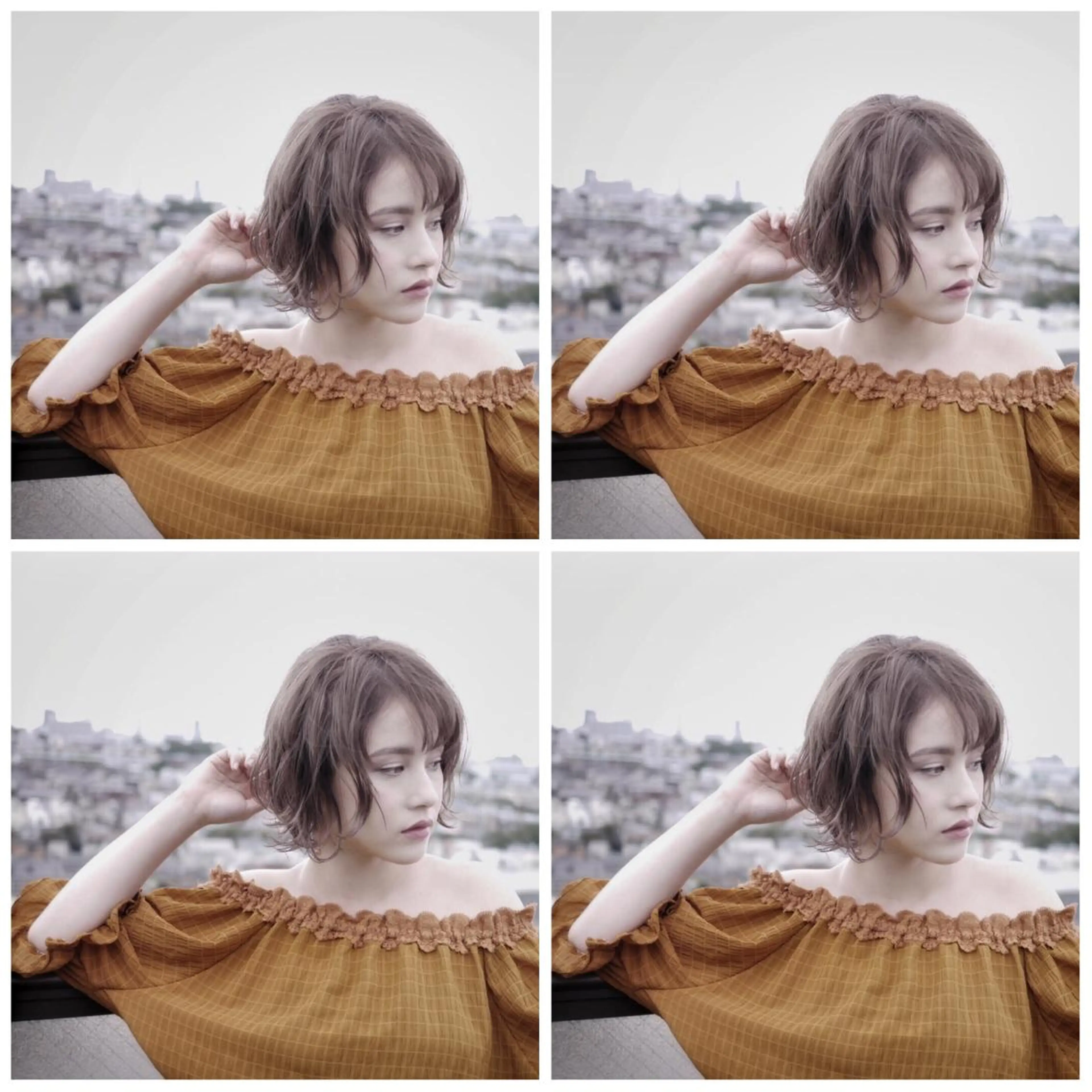 ミディアム ミディアムパーマ 圧倒的美髪ストレート ツダケイタロウのヘアスタイル