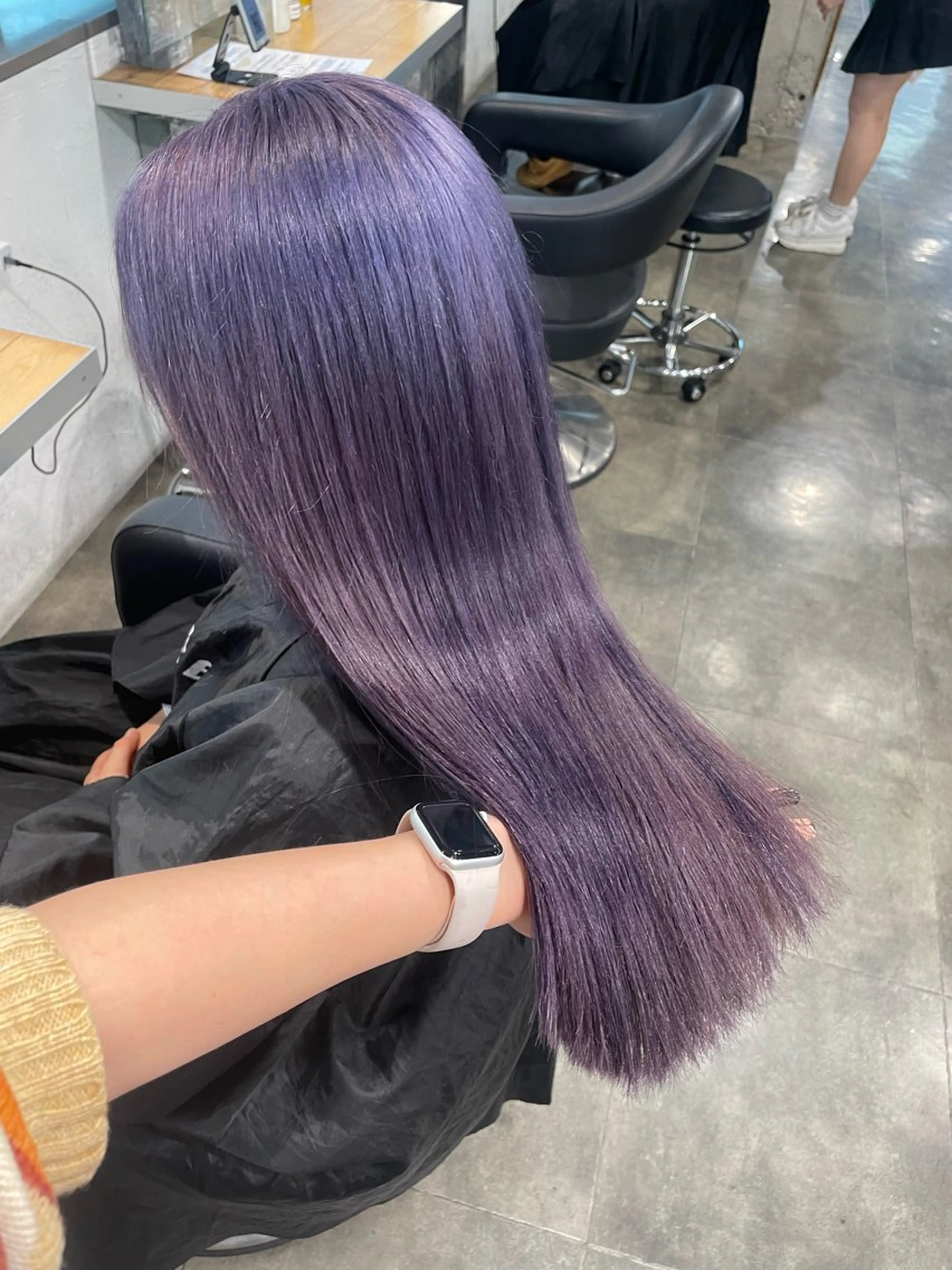 ロング カラー ヘアカラー ハイトーン 横浜💞ミオのヘアスタイル