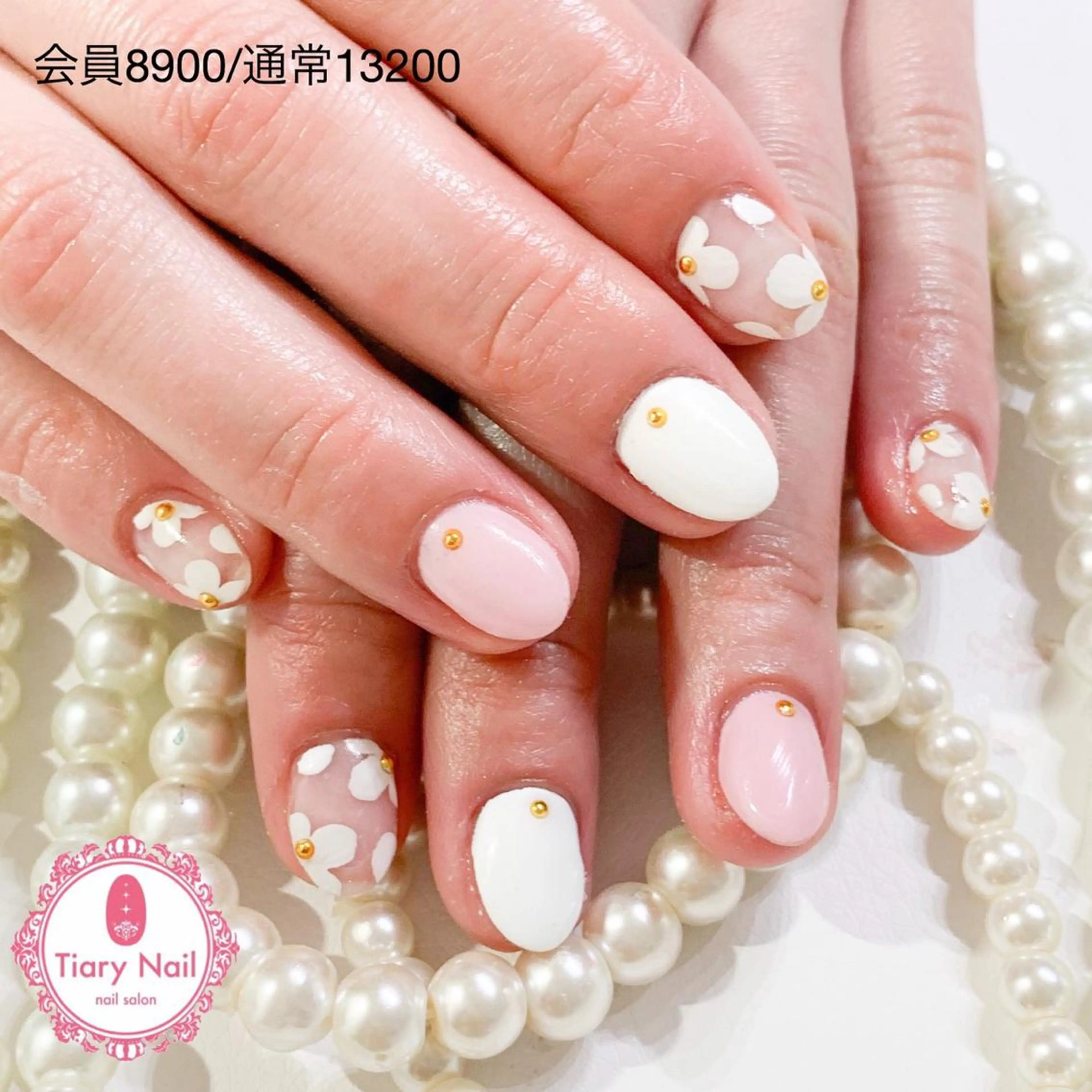 ネイル 桜ネイル 長さ出し オフィスネイル スカルプネイル シンプルネイル 💗🪽Tiary Nail🪽💗のネイルデザイン