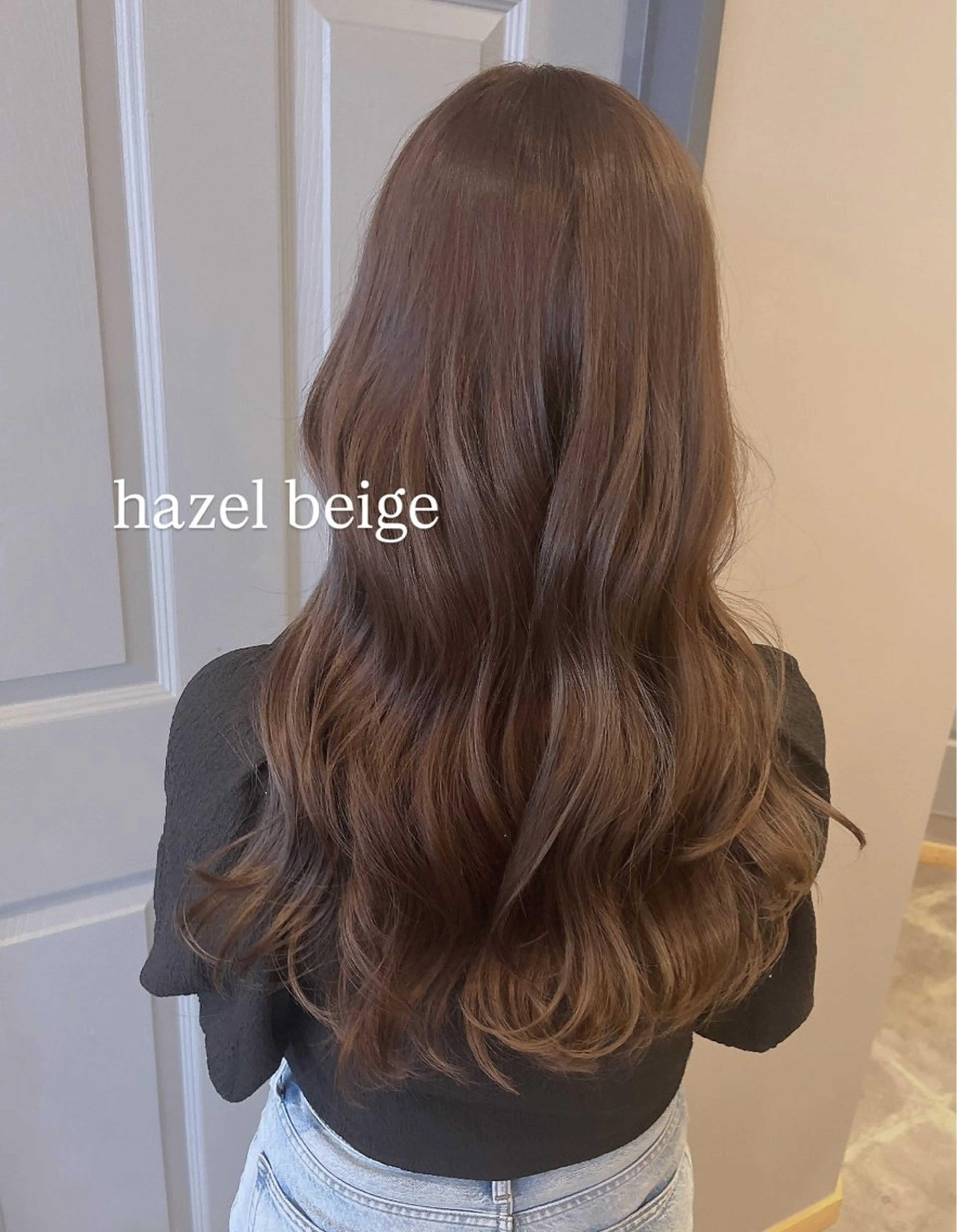 ロング カット ヘアカラー トリートメント 緒方 つばさのヘアスタイル