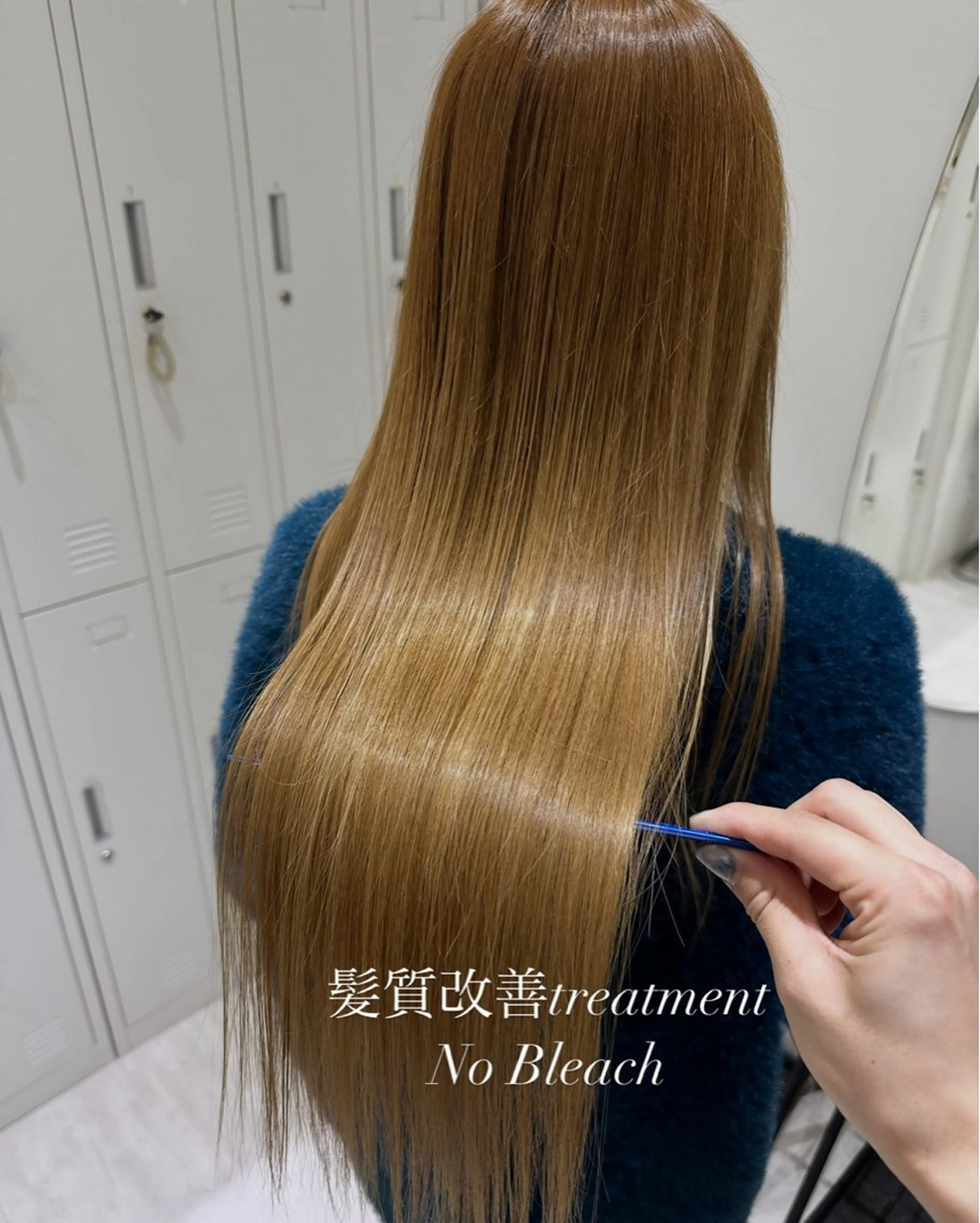 ロング カラー 赤み消し/オリーブ カーキ/福田れんのヘアスタイル