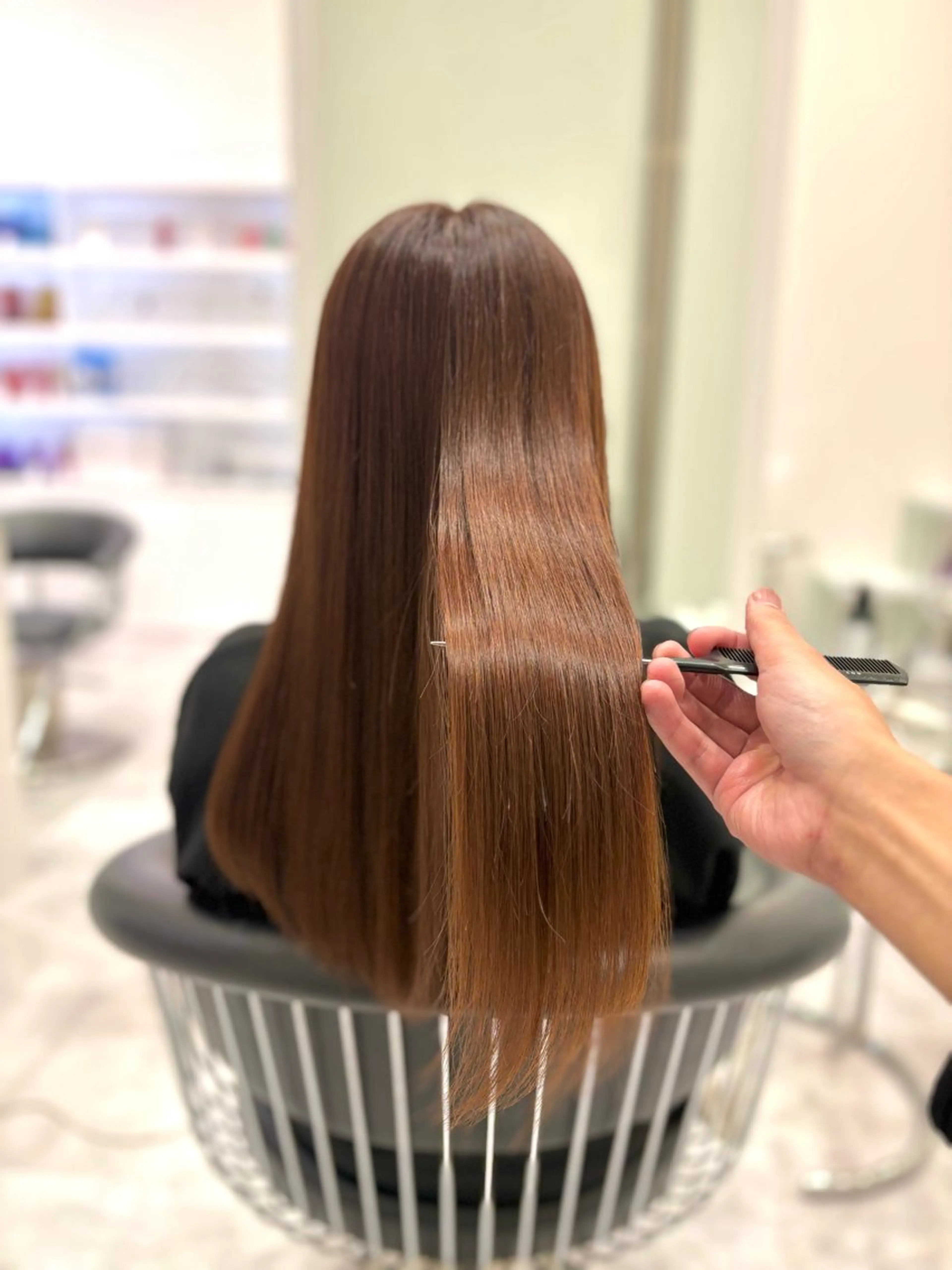 ロング カラー ヘアカラー トリートメント TopStyleSHIZUOKA所属・村尾咲季斗 髪質改善/縮毛矯正のヘアスタイル