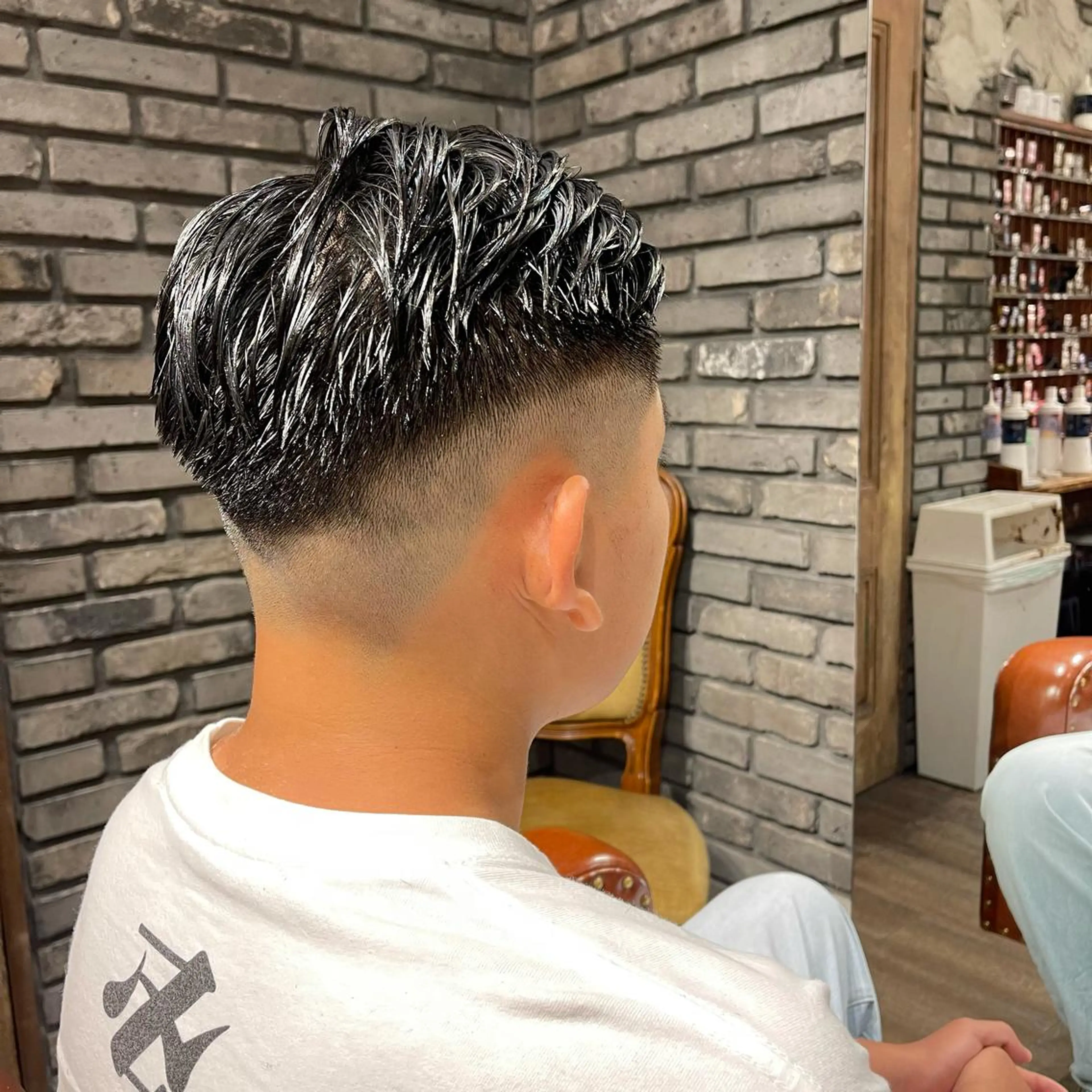 ショート メンズ フェードカット 刈り上げ peakshair所属・髪質改善/メンズパ ーマ𝒀𝑼𝑻𝑶のヘアスタイル