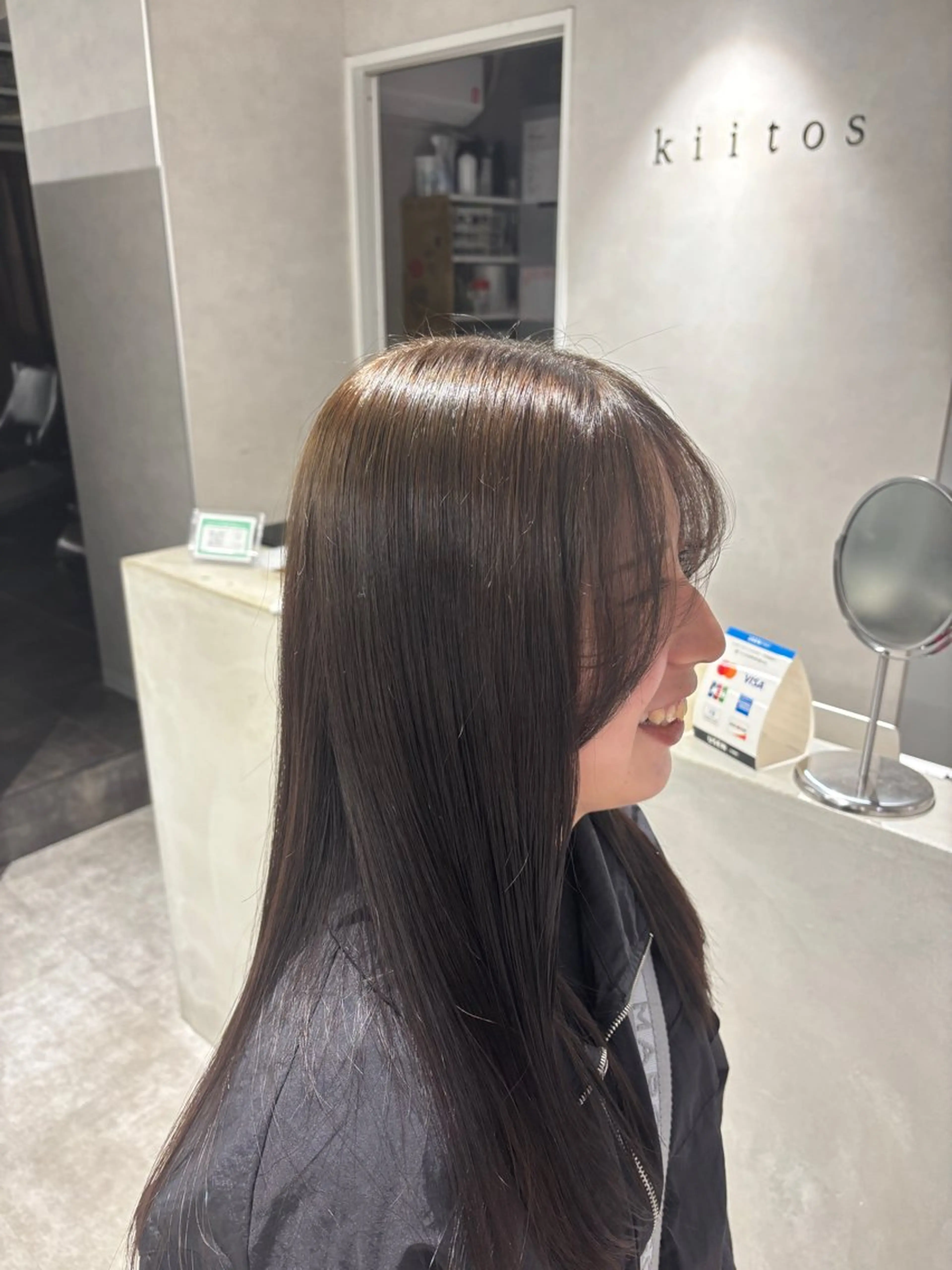 ミディアム カラー ベージュカラー ヘーゼル ヘアカラー ｈｉｎａ🦋西梅田 カラーモデル募集中のヘアスタイル