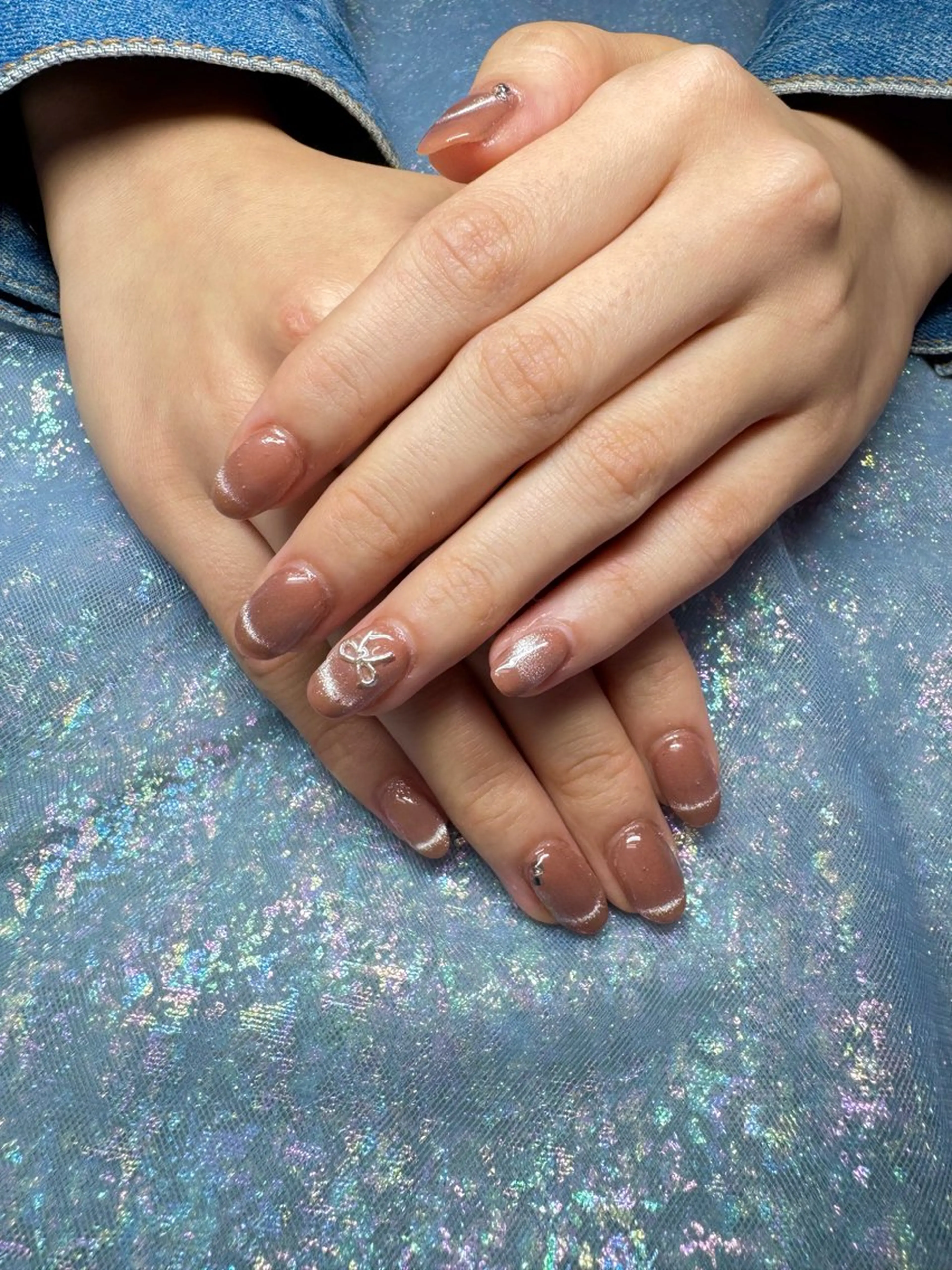 ネイル フレンチネイル マグネットネイル nail spaß所属・WAKALU .のネイルデザイン