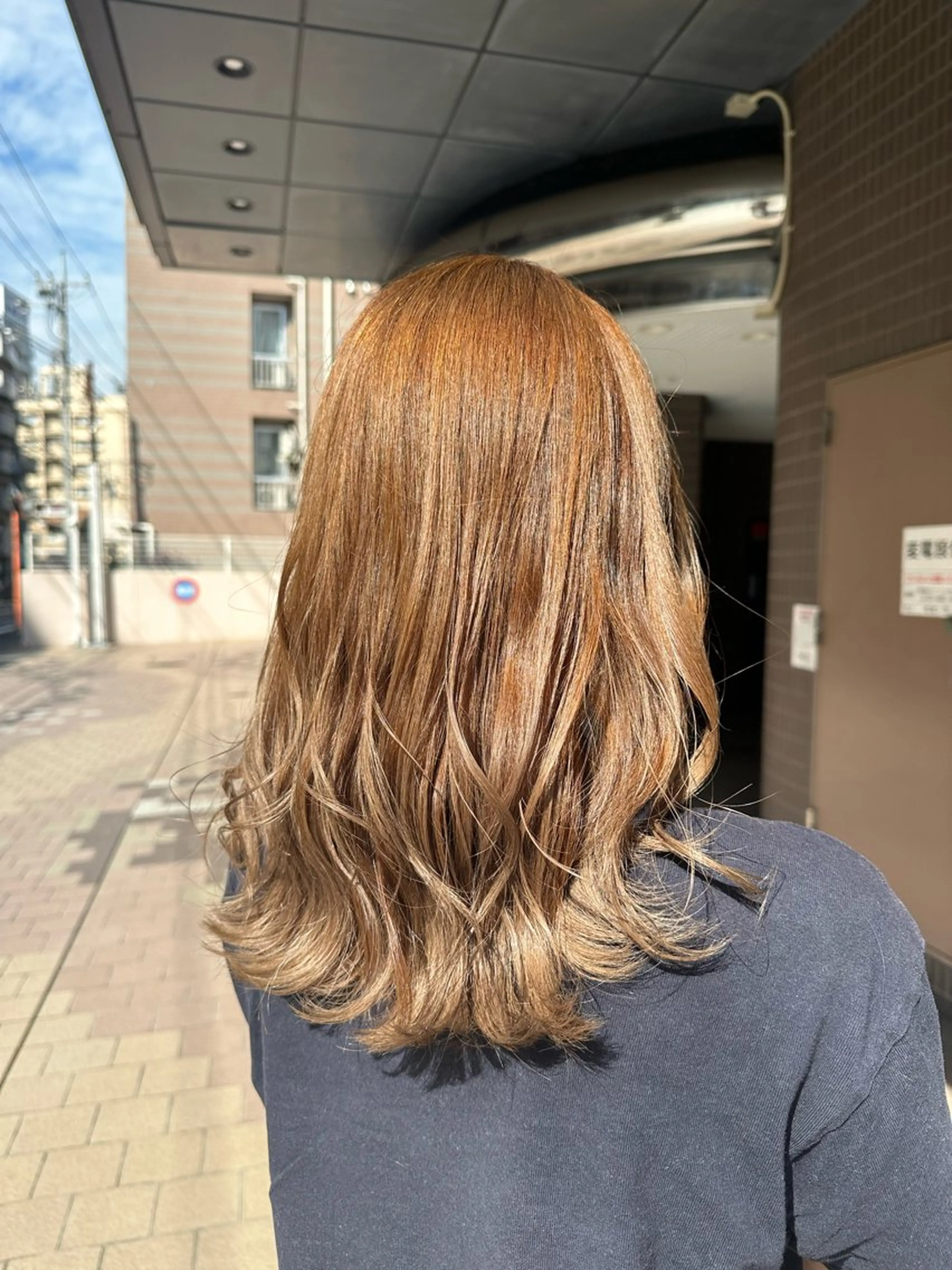 ロング カラー ベージュカラー 清水 遥香のヘアスタイル