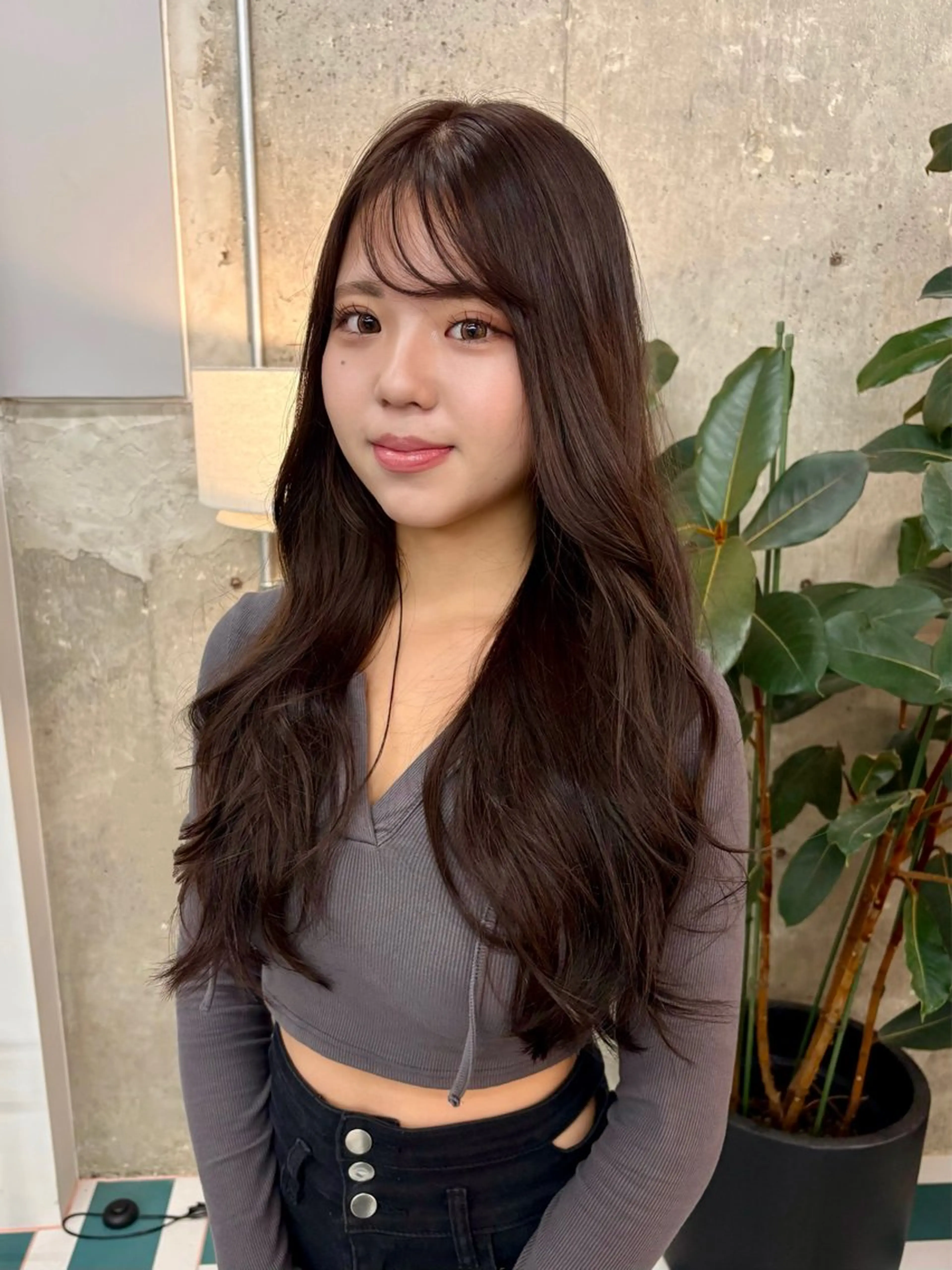 ロング ヘアカラー トリートメント AYAKA/名古屋/ 栄/ボブ/透明カラーのヘアスタイル