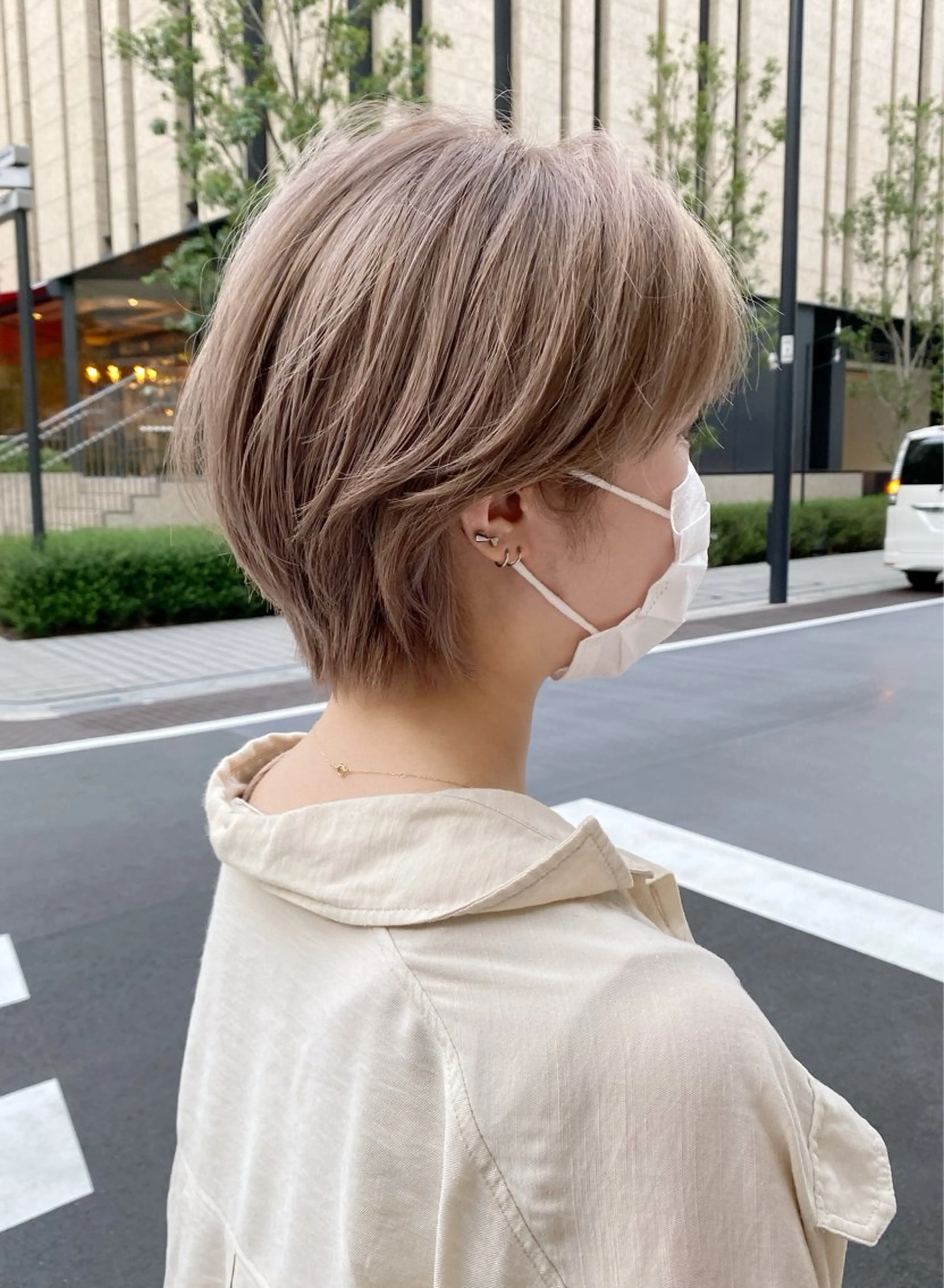 ショート ♡似合わせハイトーン ♡maiのヘアスタイル