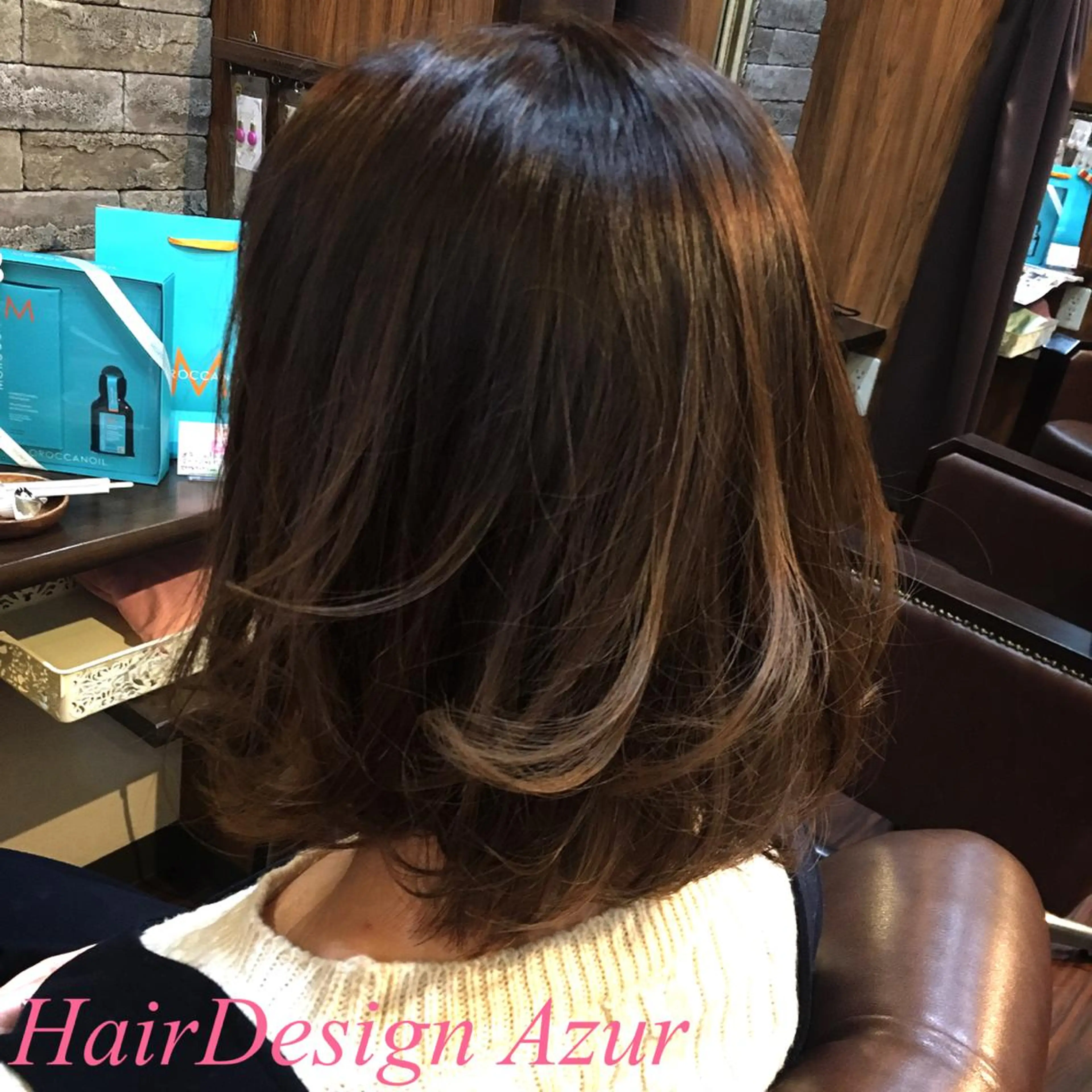 ミディアム HairDesign Azurのヘアスタイル