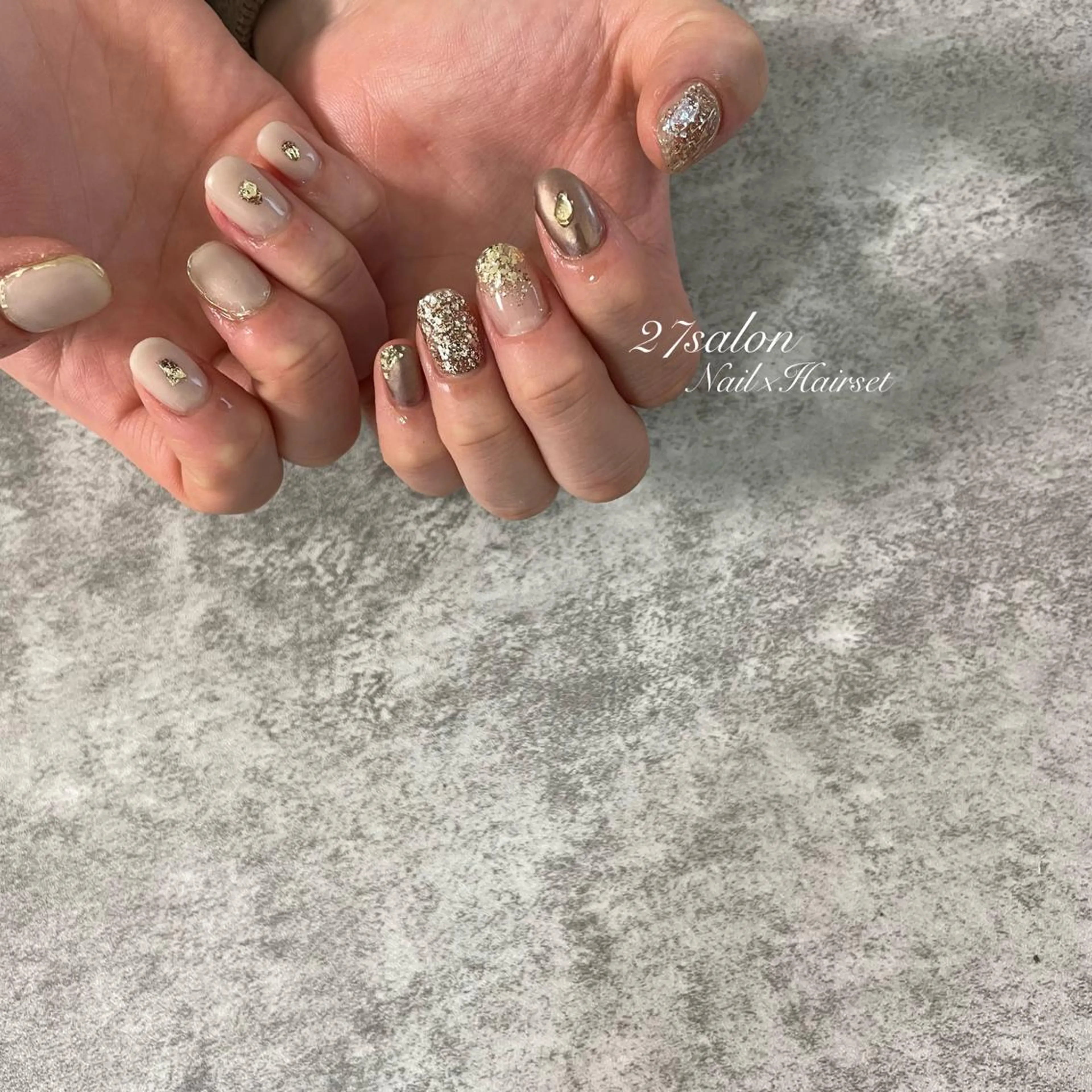 ネイル ニュアンスネイル 27salon yuinaのネイルデザイン