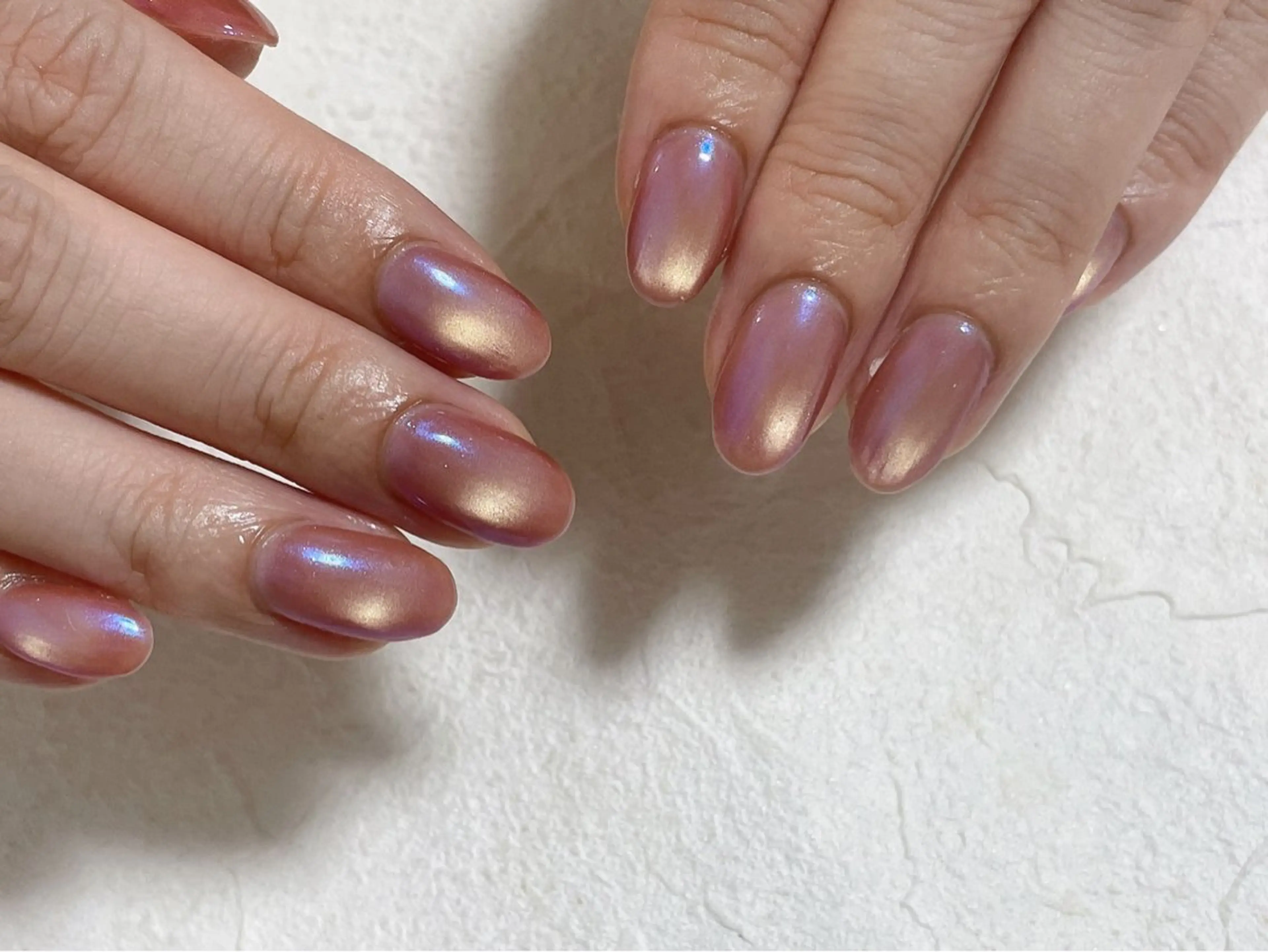 ネイル オーロラネイル フットネイル フレンチネイル ジェルネイル マグネットネイル kiki nail たまプラーザのネイルデザイン