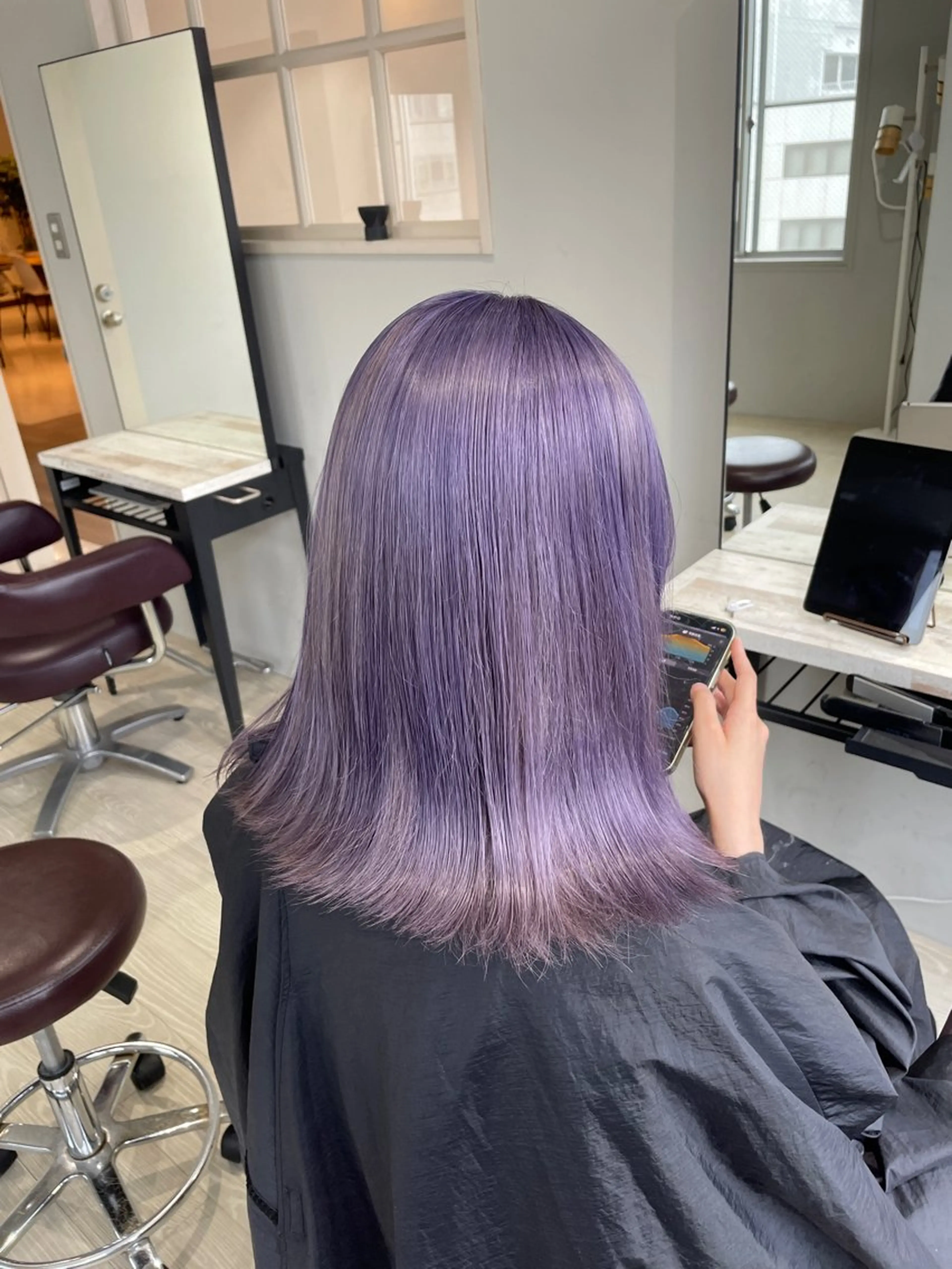 ダブルブリーチ＋カラーの写真