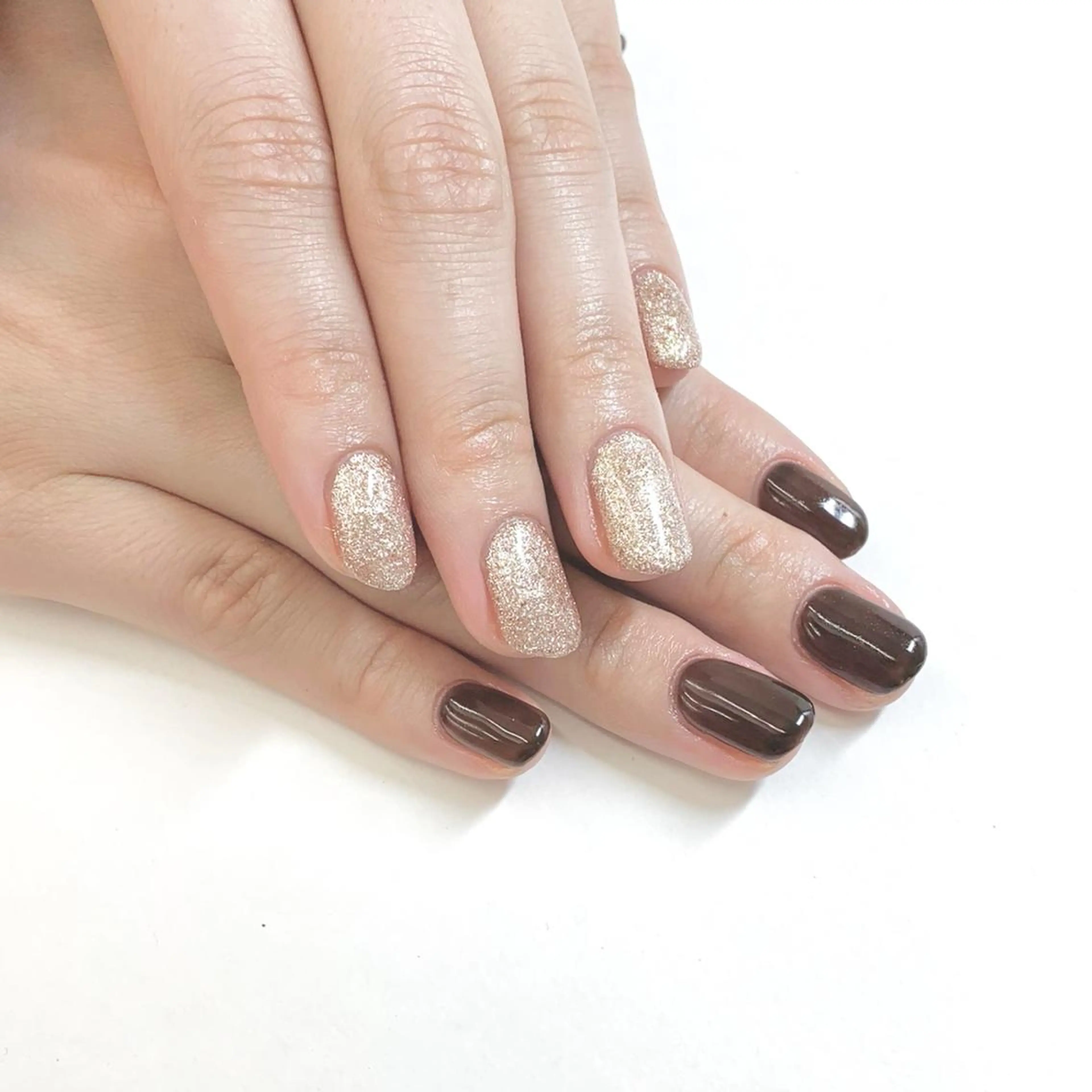 メンズ ネイル ラメ(グリッター) ワンカラーネイル YUN君 🦍のネイルデザイン