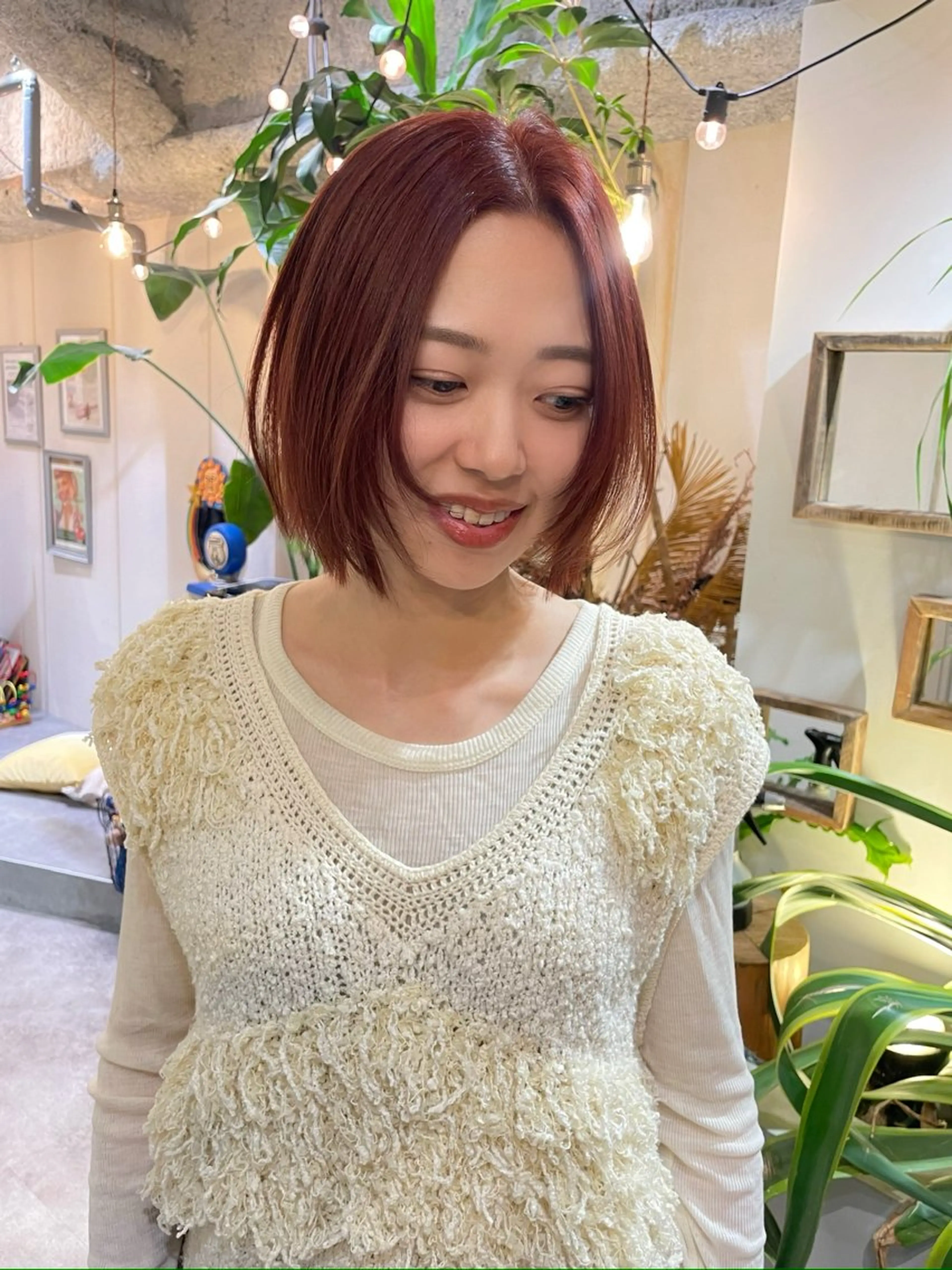 ショート ヘアカラー トリートメント 透明感カラー 🦋AYAのヘアスタイル