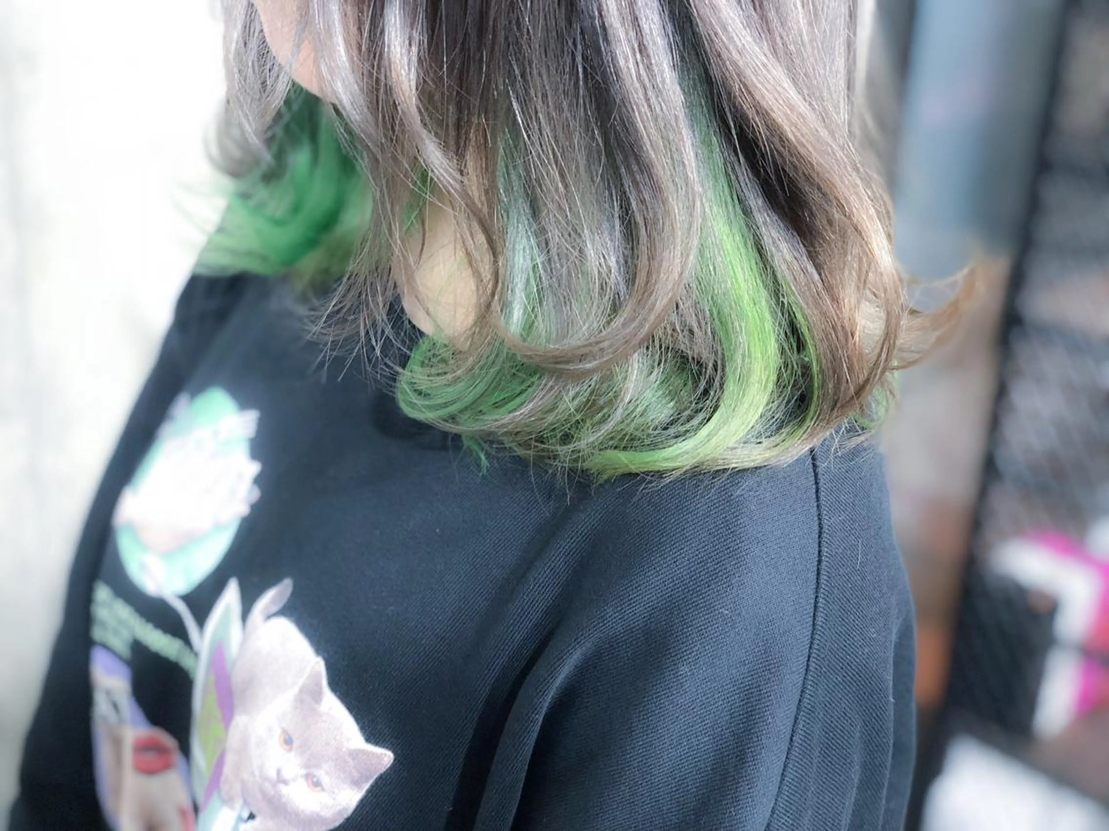 セミロング カラー グレージュ 北條 優輝のヘアスタイル