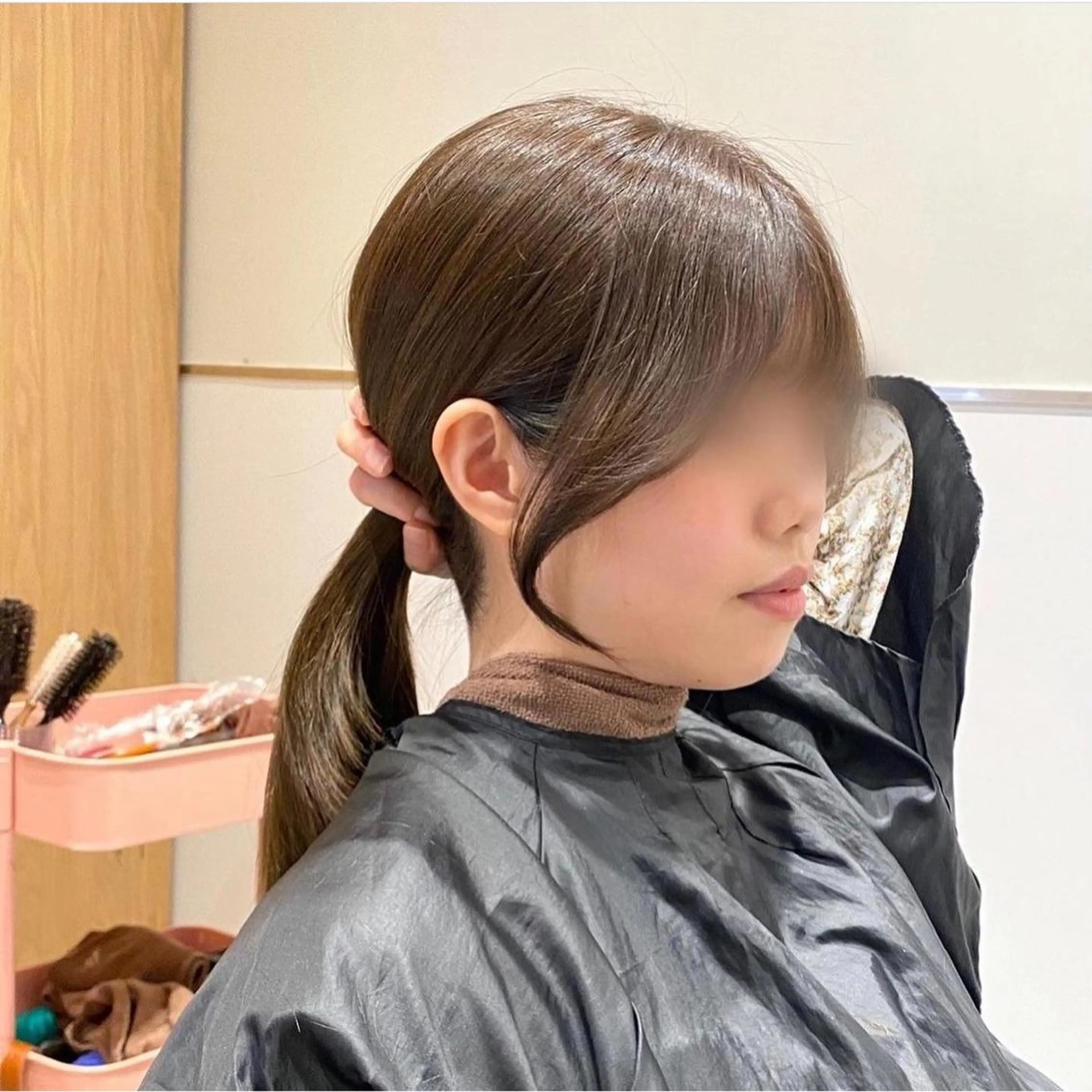 セミロング 顔周りカット 韓国風ヘア カット ヘアカラー トリートメント 韓国くびれレイヤー 🇰🇷はづきのヘアスタイル