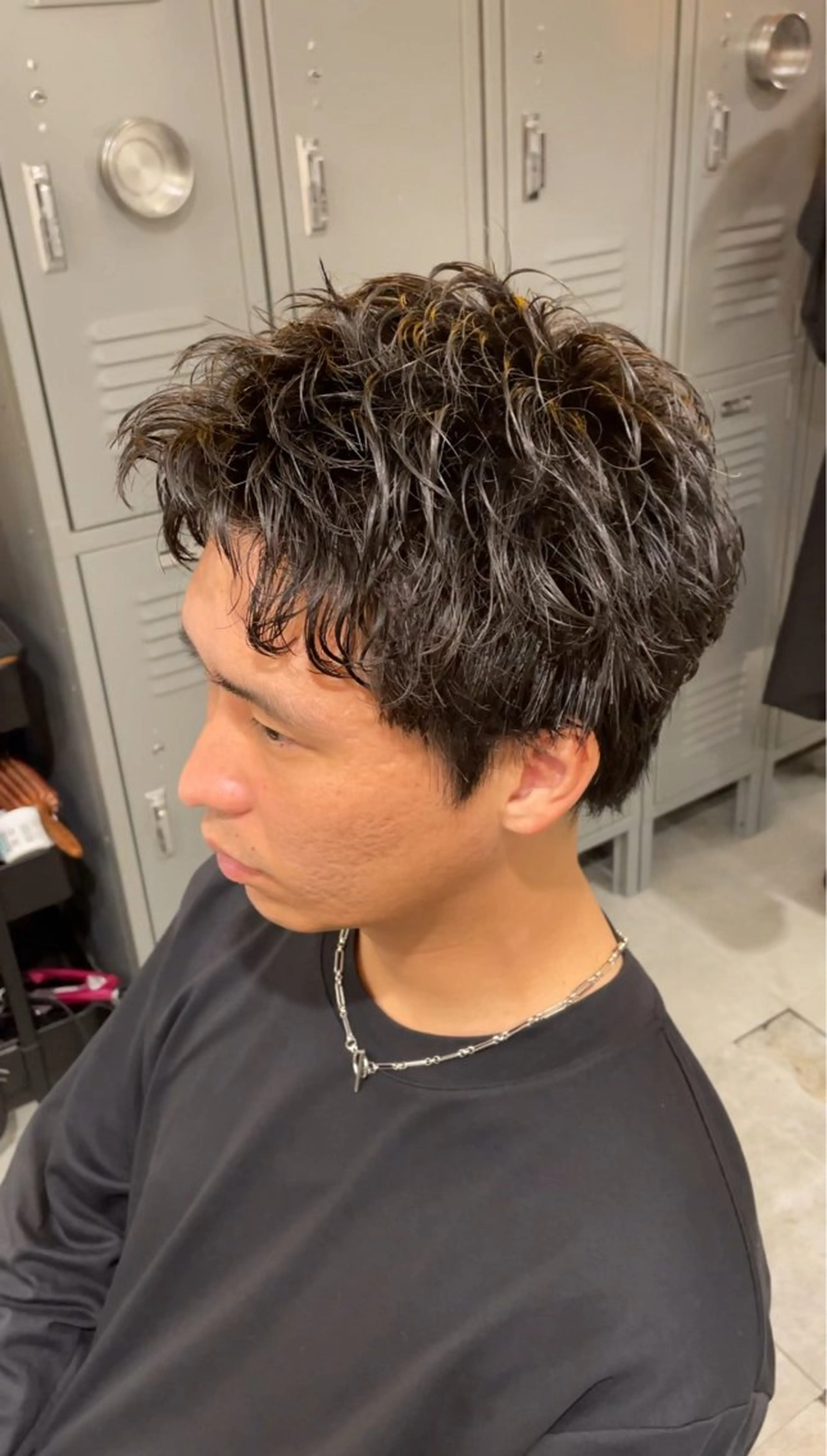 ショート パーマ メンズ カット パーマ トリートメント fifth 武正 琉生のヘアスタイル