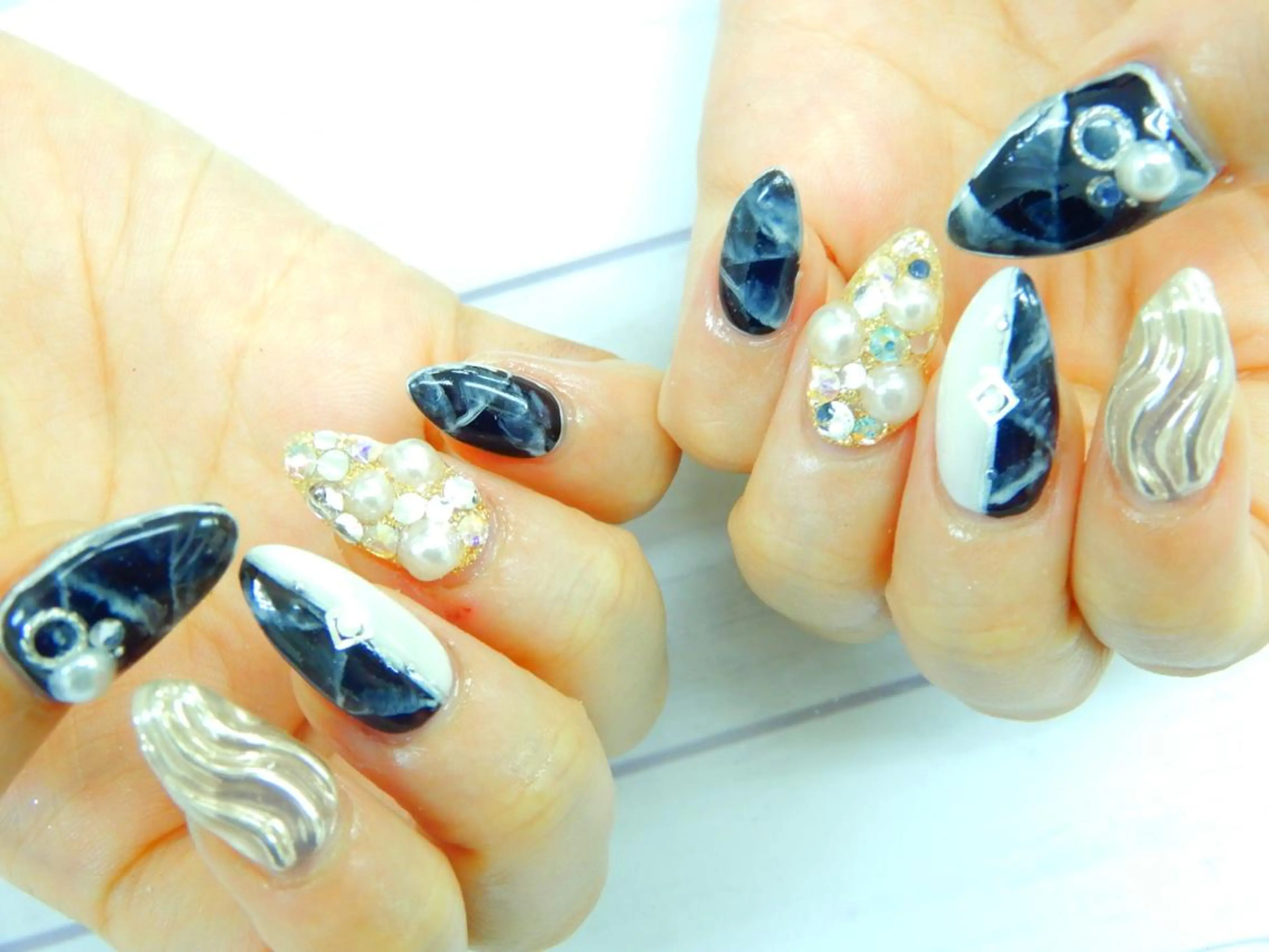 ネイル 大理石ネイル(マーブル) Dolce.Nail 柏店のネイルデザイン