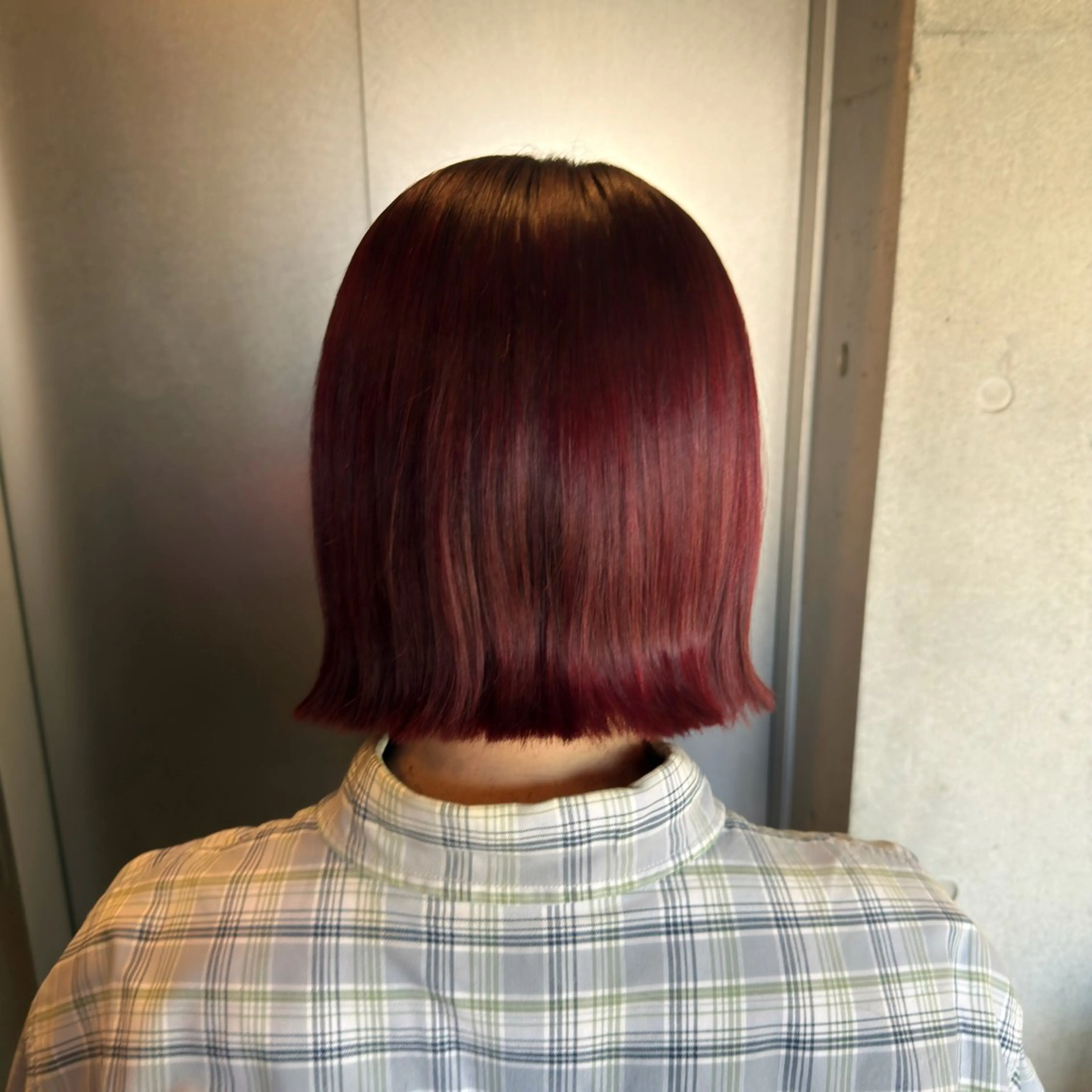 ミディアム カラー カット ヘアカラー トリートメント 透明感/血色カラー/ 似合せレイヤー/ゆいのヘアスタイル