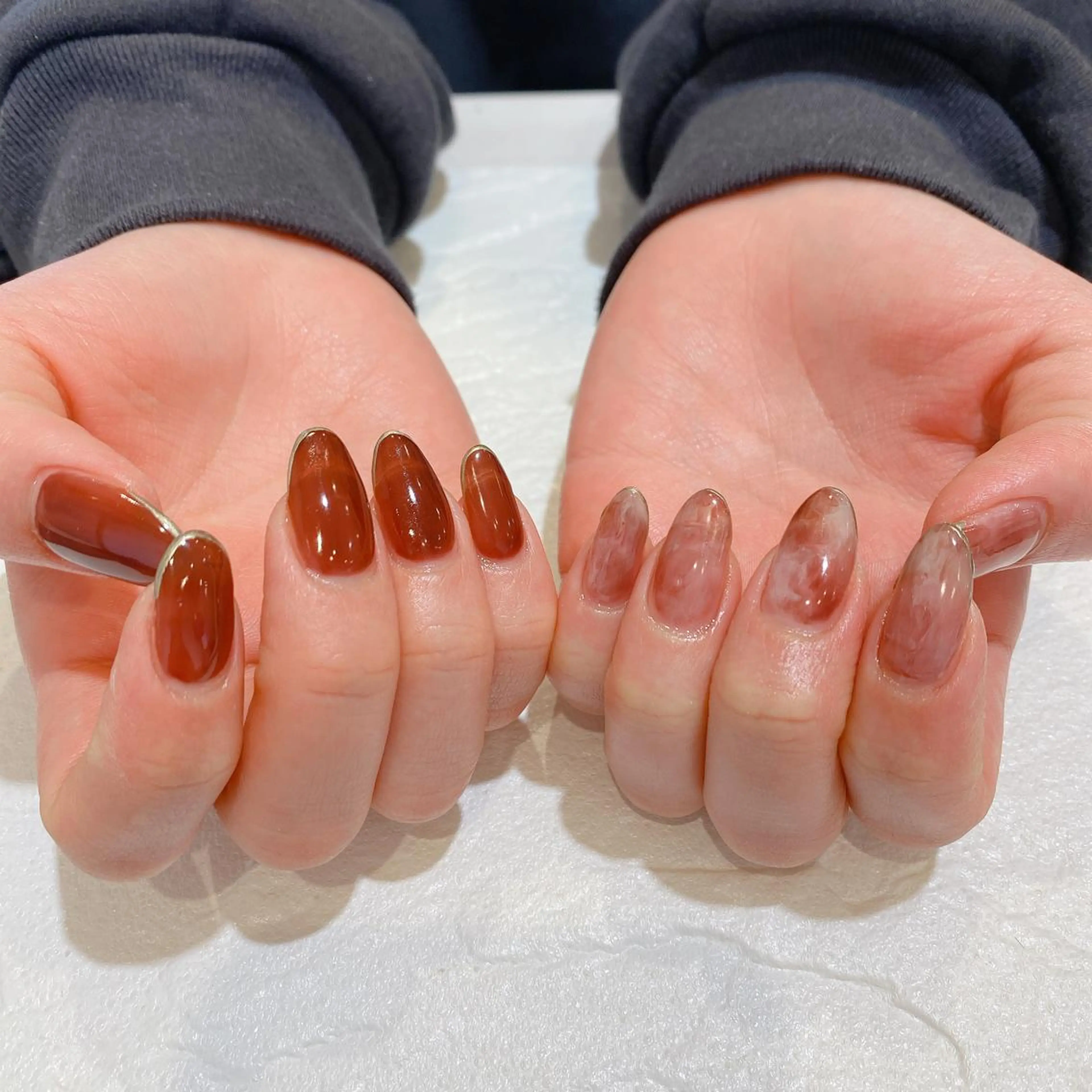 ネイル アートネイル ラメ(グリッター) ハンドネイル 鈴木 優菜のネイルデザイン