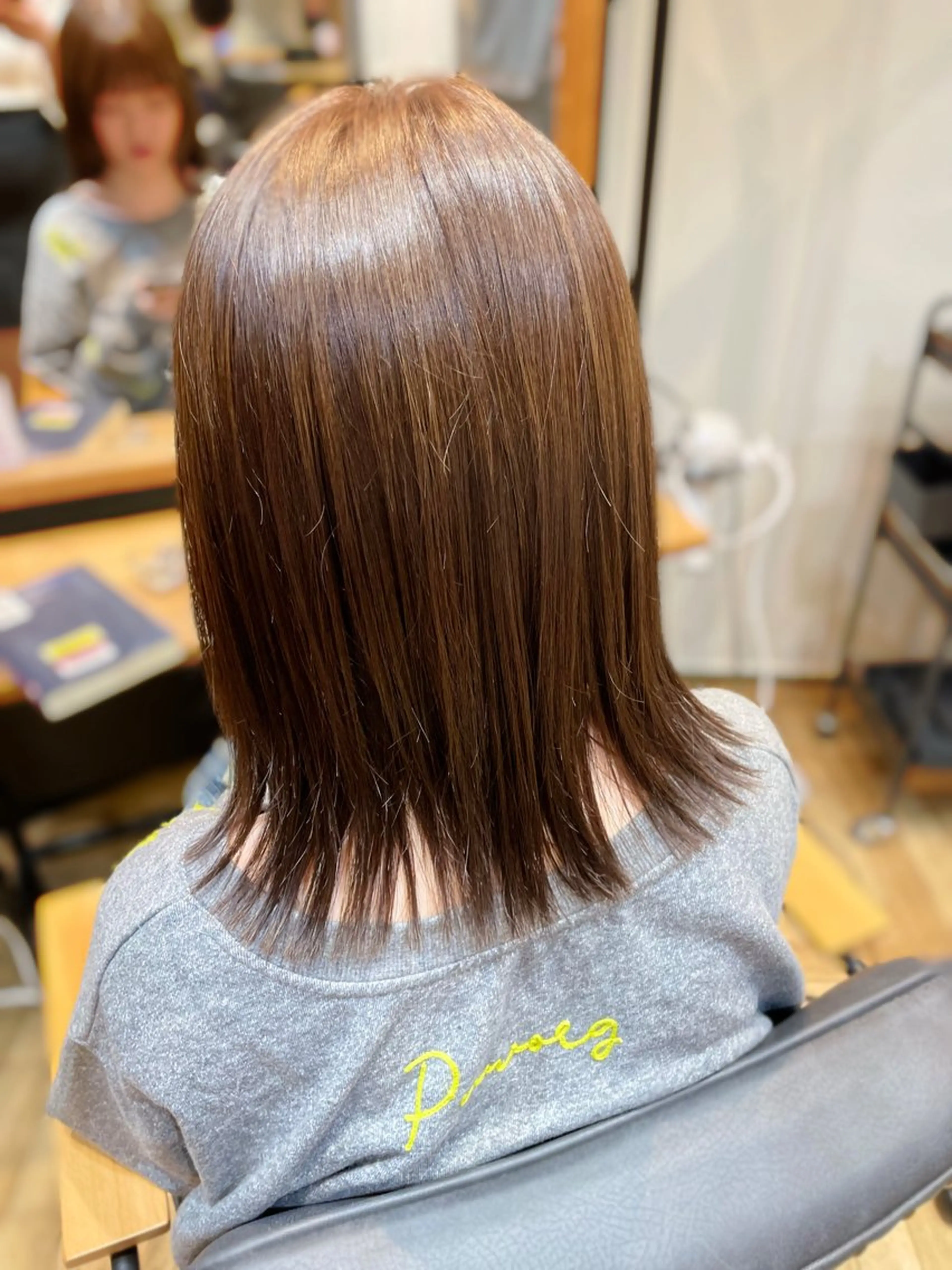 ミディアム レイヤーカット 望恵🌸 韓国🇰🇷スタイルのヘアスタイル