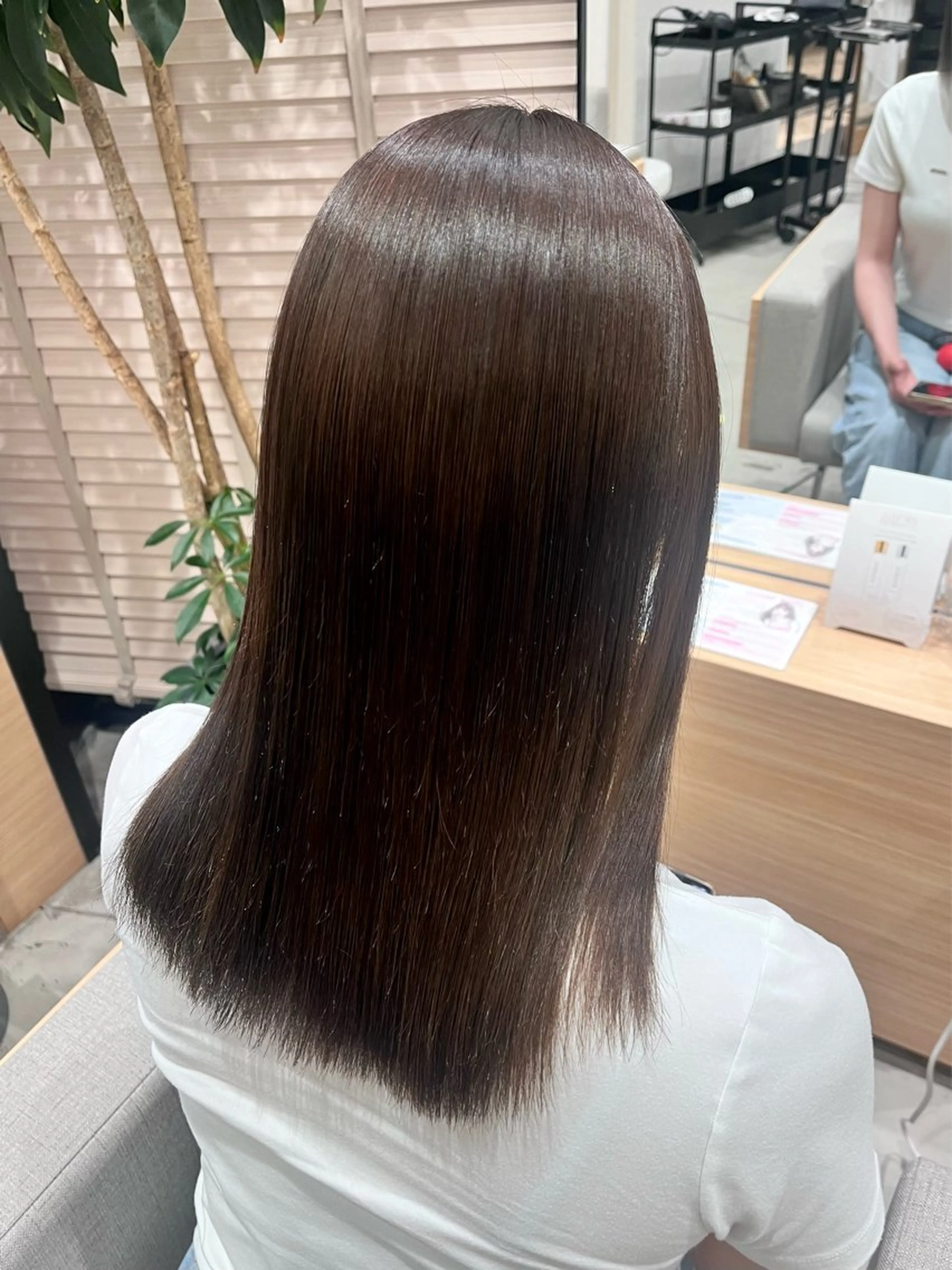 セミロング パーマ 縮毛矯正 トリートメント stair:case 💖大類舞衣子💖のヘアスタイル