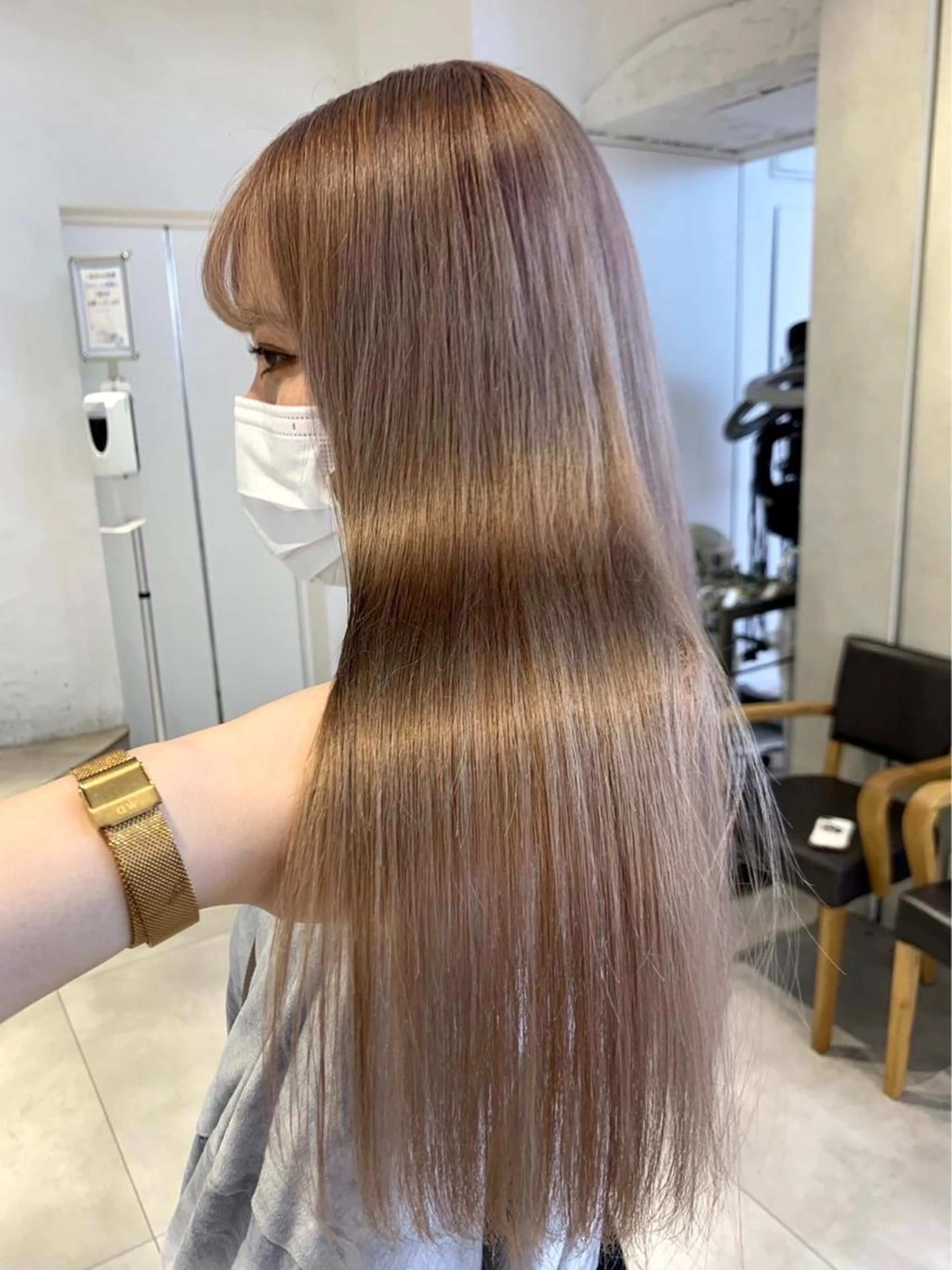 《最上級サラサラ艶感ヘアに》ワンカラー🤎✖️オージュア4stepトリートメント✨の写真