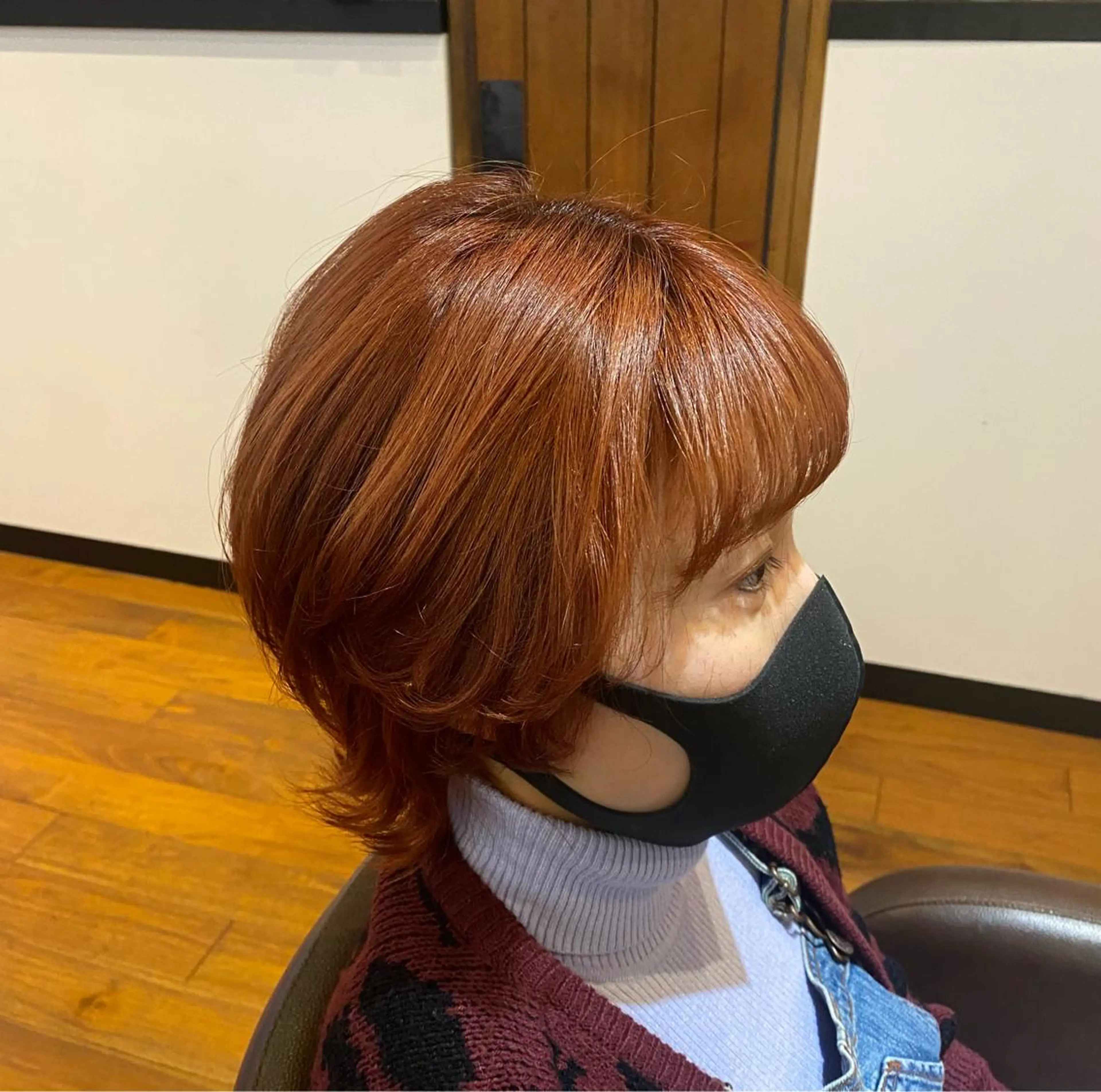 ショート カラー ブリーチ オレンジ LITA BRANCHE所属・マンツーマンサロン 🤍Tanakaのヘアスタイル