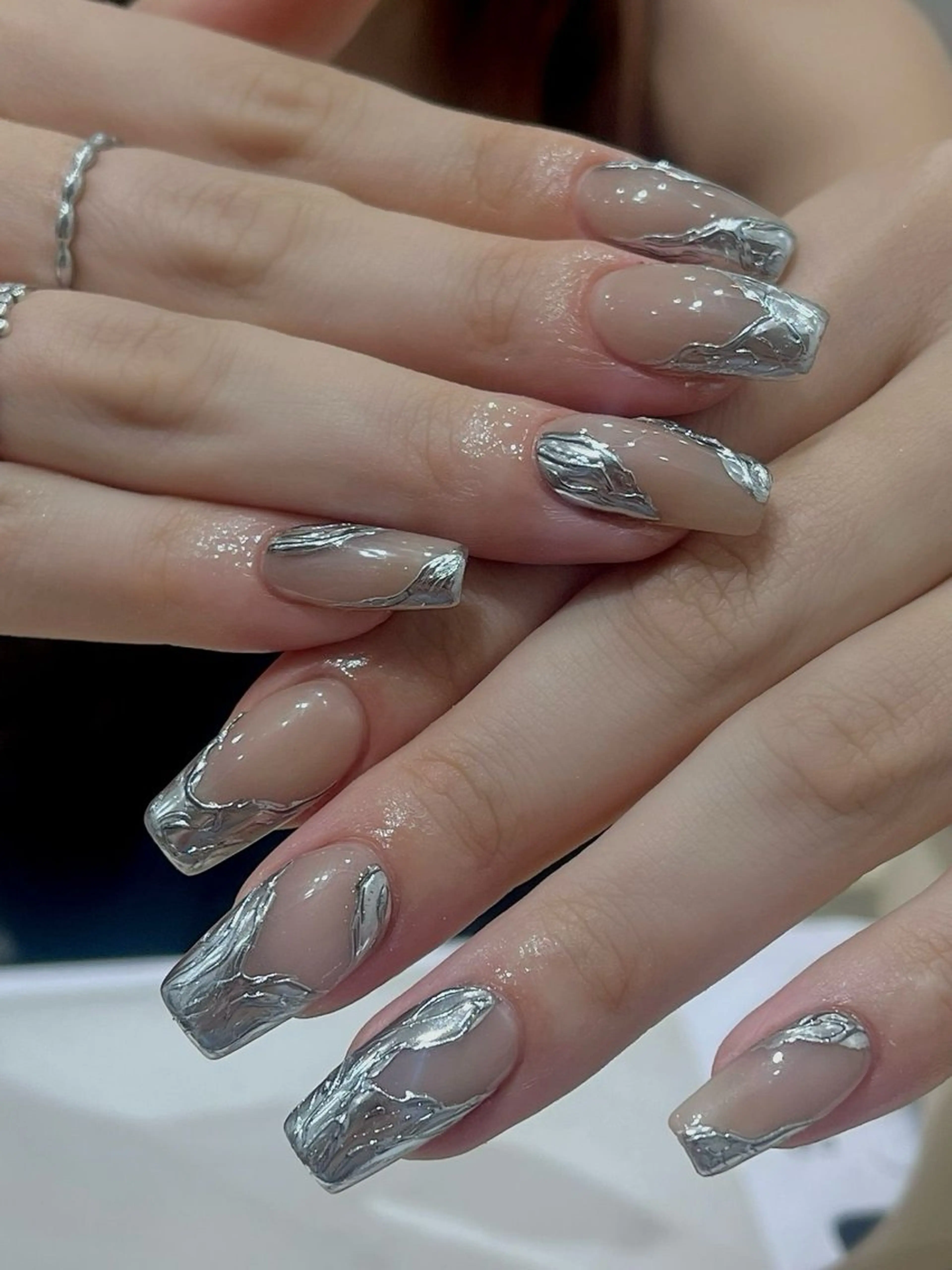 ネイル チークネイル フットネイル フレンチネイル グラデーション 韓国ネイル Ribbonnail salonのネイルデザイン