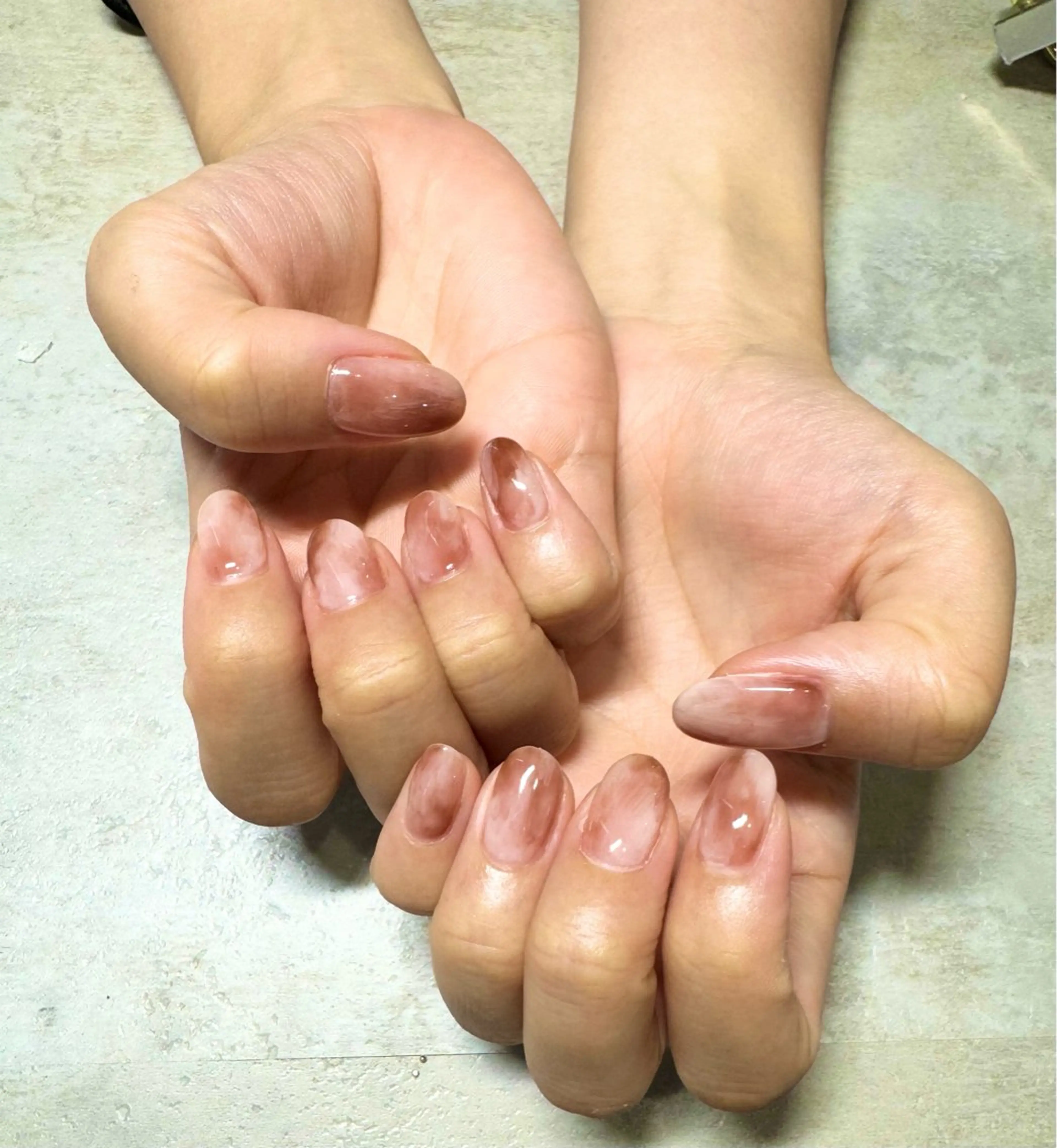 ネイル ニュアンスネイル Mahiru ➰🎀🤍のネイルデザイン