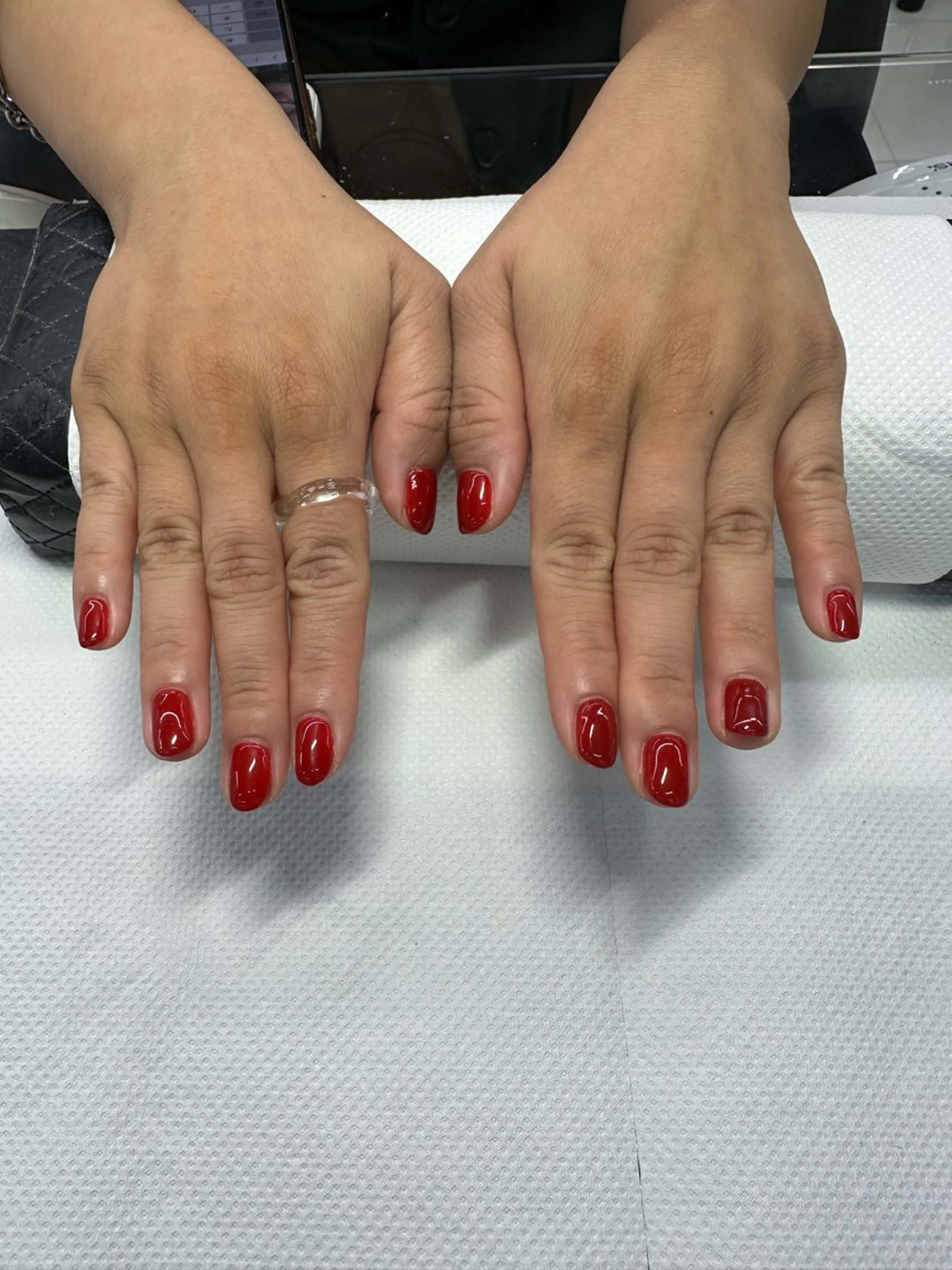 ネイル ワンカラーネイル 坪田 優花のネイルデザイン