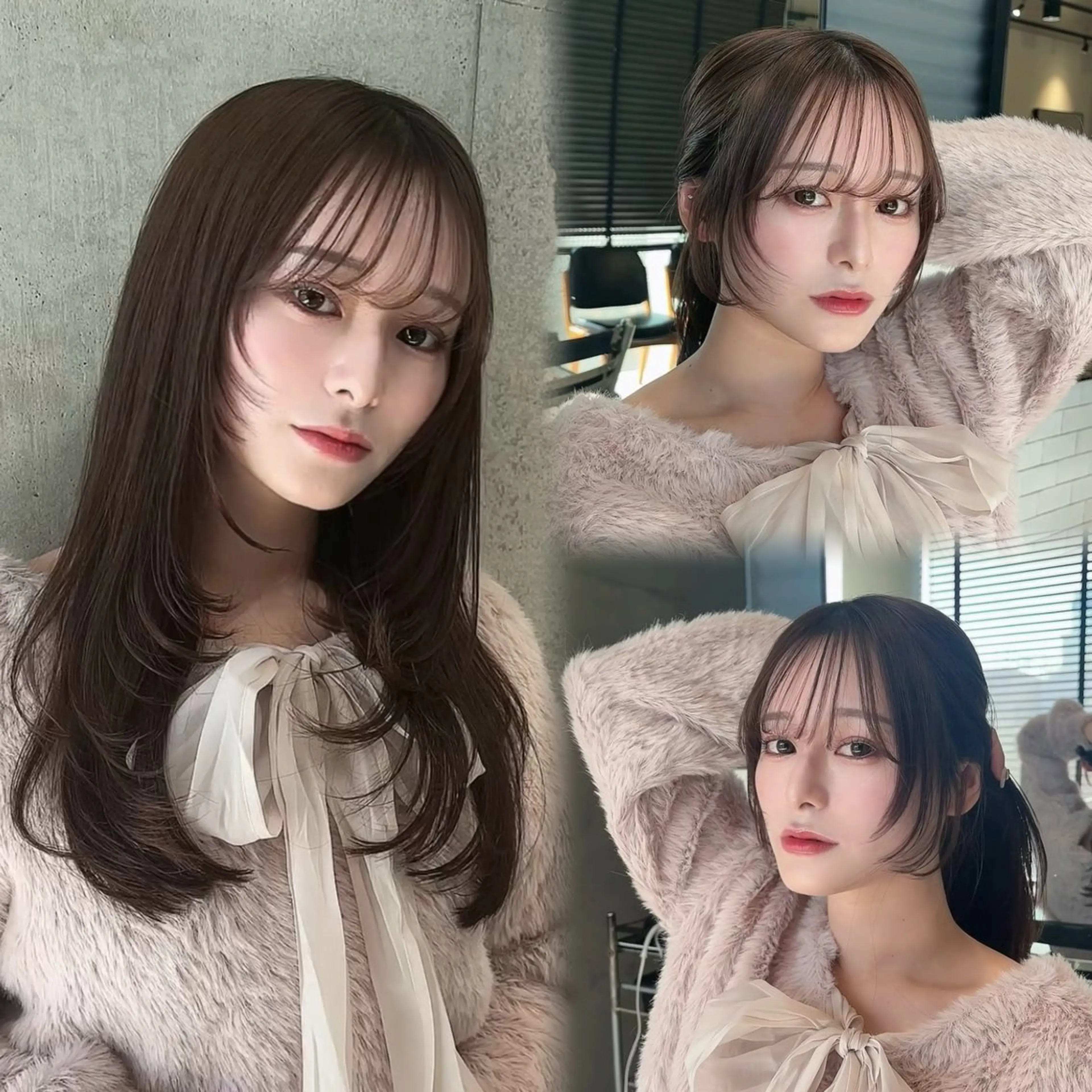 セミロング カラー カット ヘアカラー トリートメント 🌫️大人韓国ヘア 🌫️naoyaのヘアスタイル