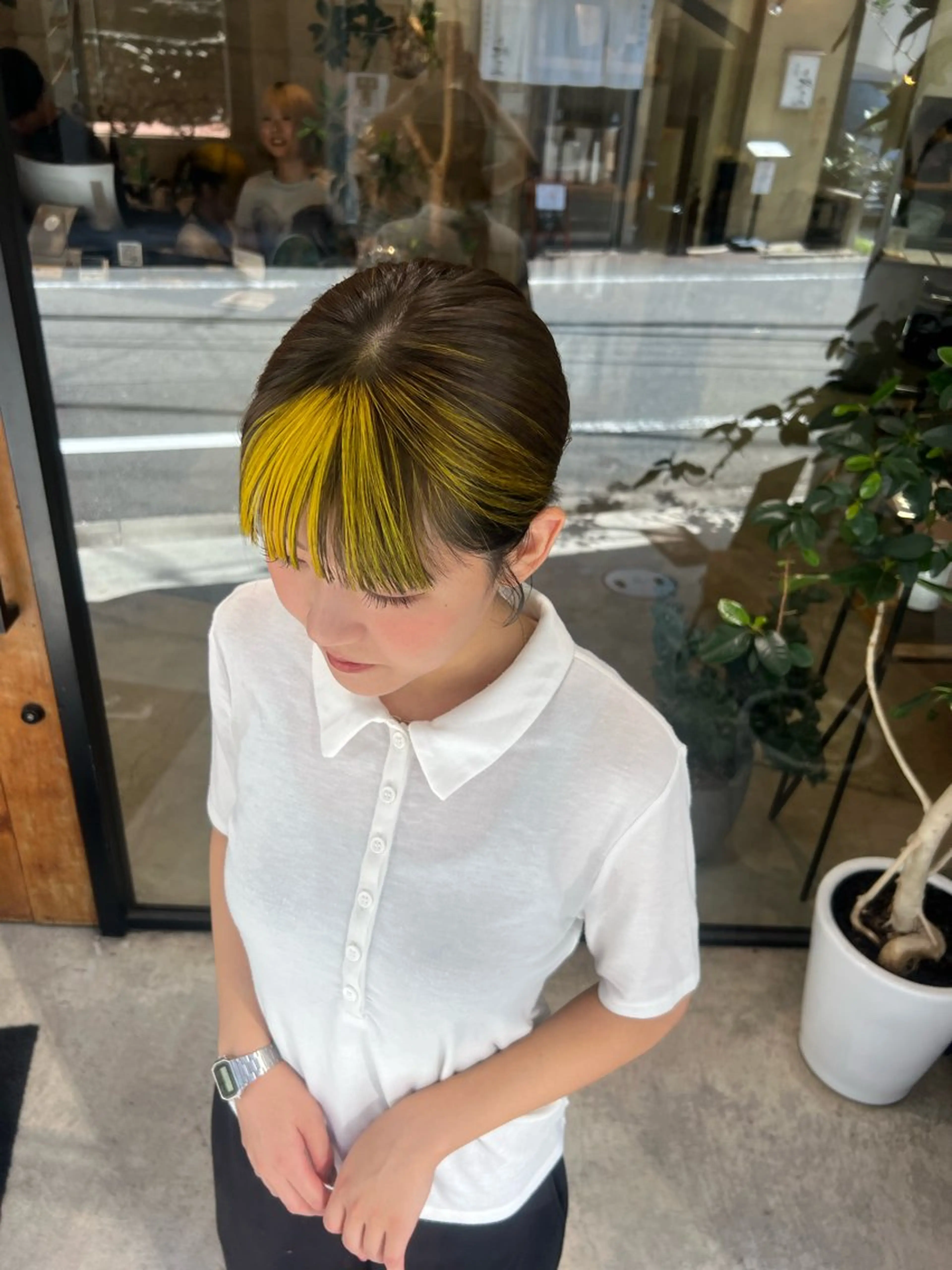 カラー デザインカラー 森田楓乃/上前津/ 大須/ブリーチカラーのヘアスタイル