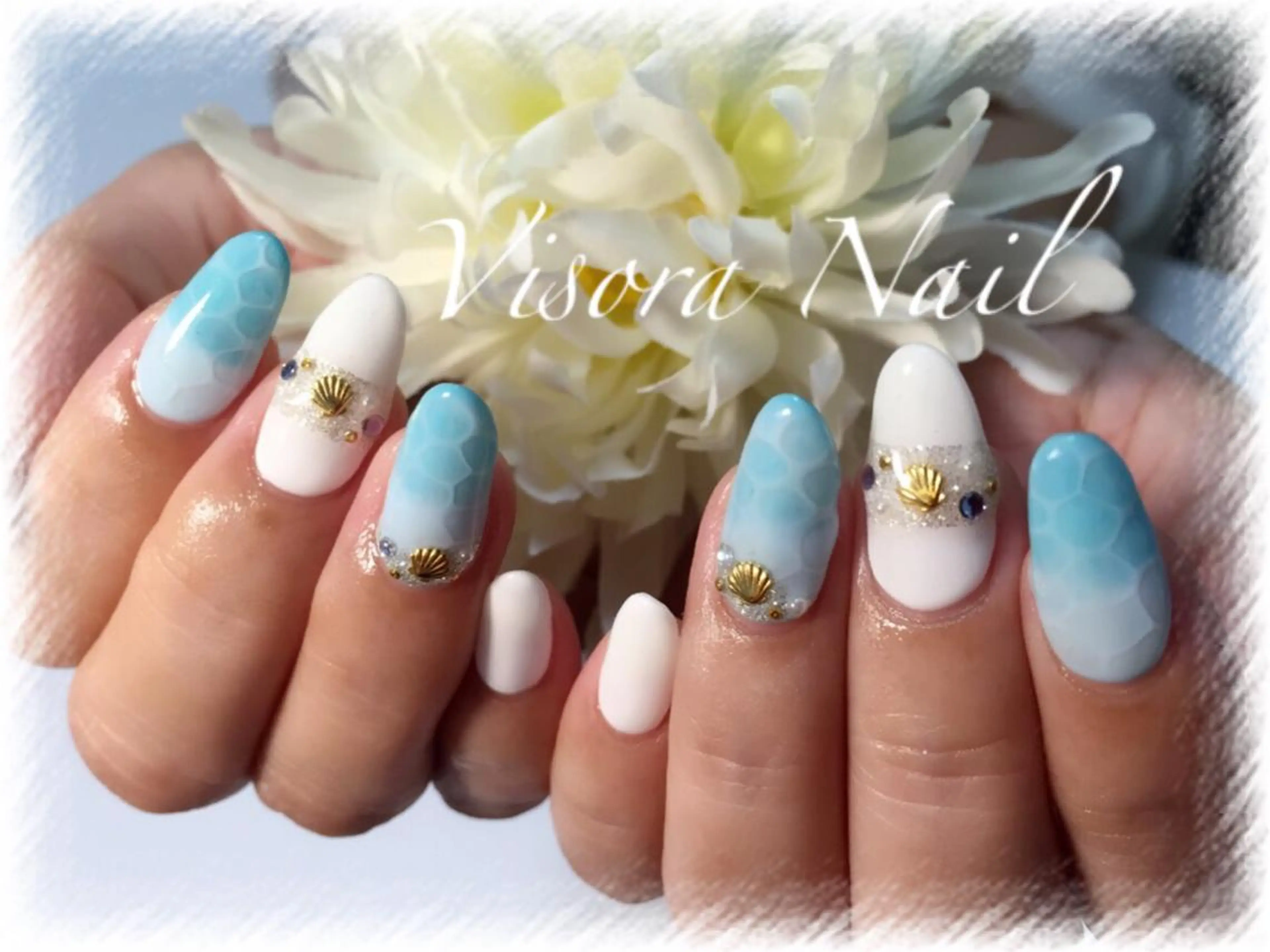 ネイル 夏ネイル 美SORA ～ｳﾞｨｿﾗ～のネイルデザイン