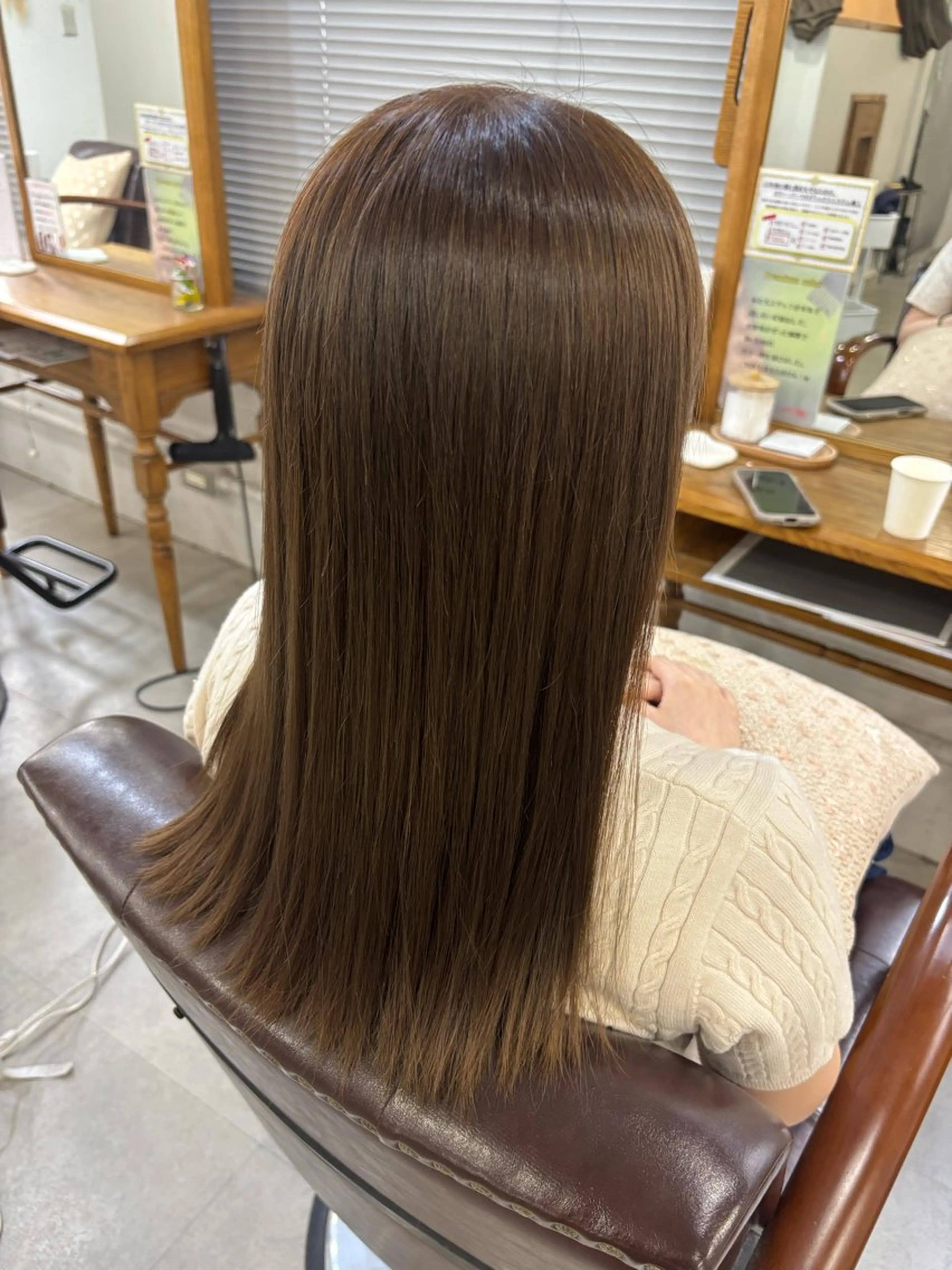 【期間限定⭐️】カット+プレミアムカラー&内部補修前処理❣️/韓国風カラー/垢抜け透明感カラー/一色染めの写真