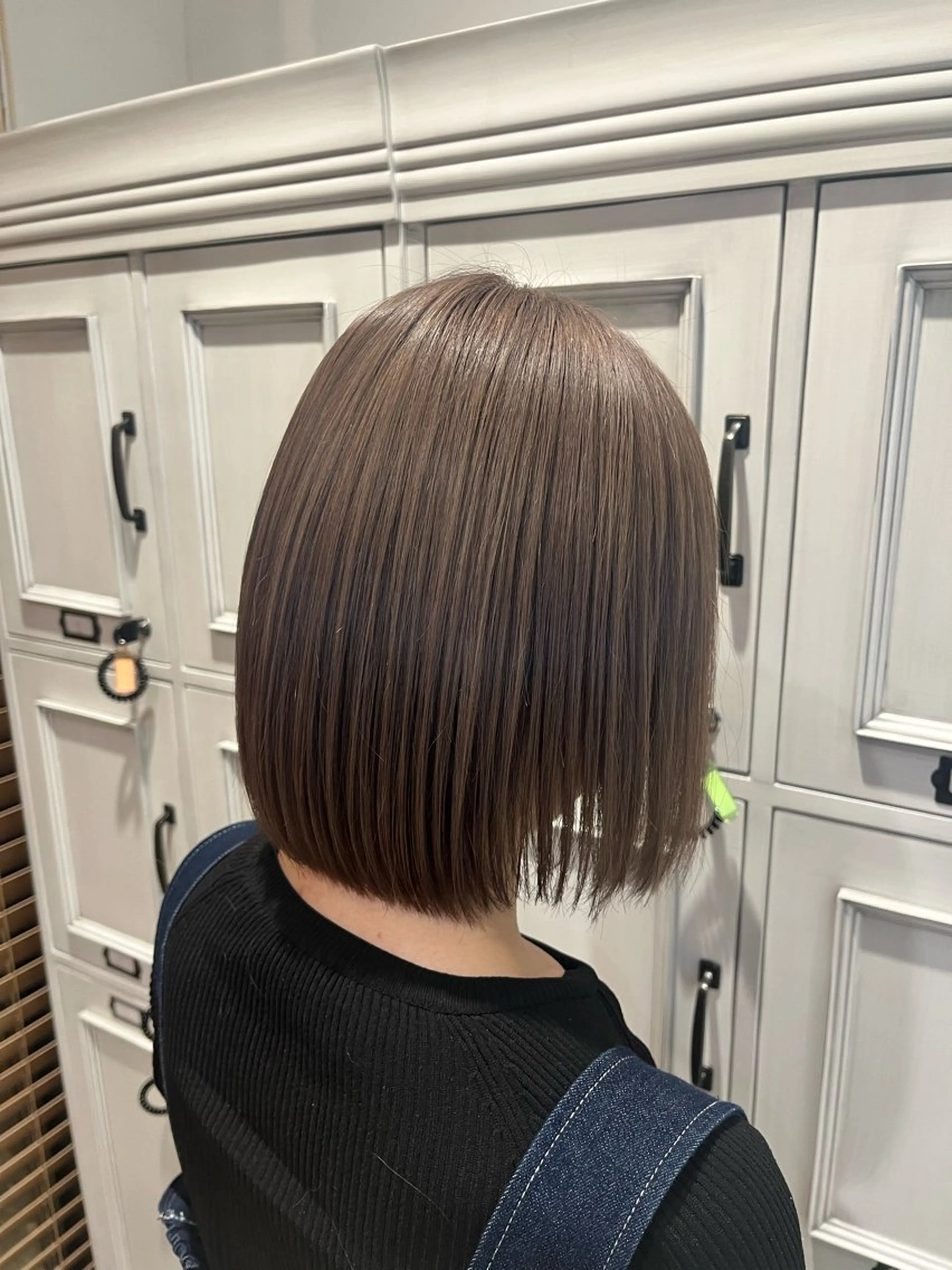 ミディアム カラー ブリーチ 長瀬 友唯のヘアスタイル