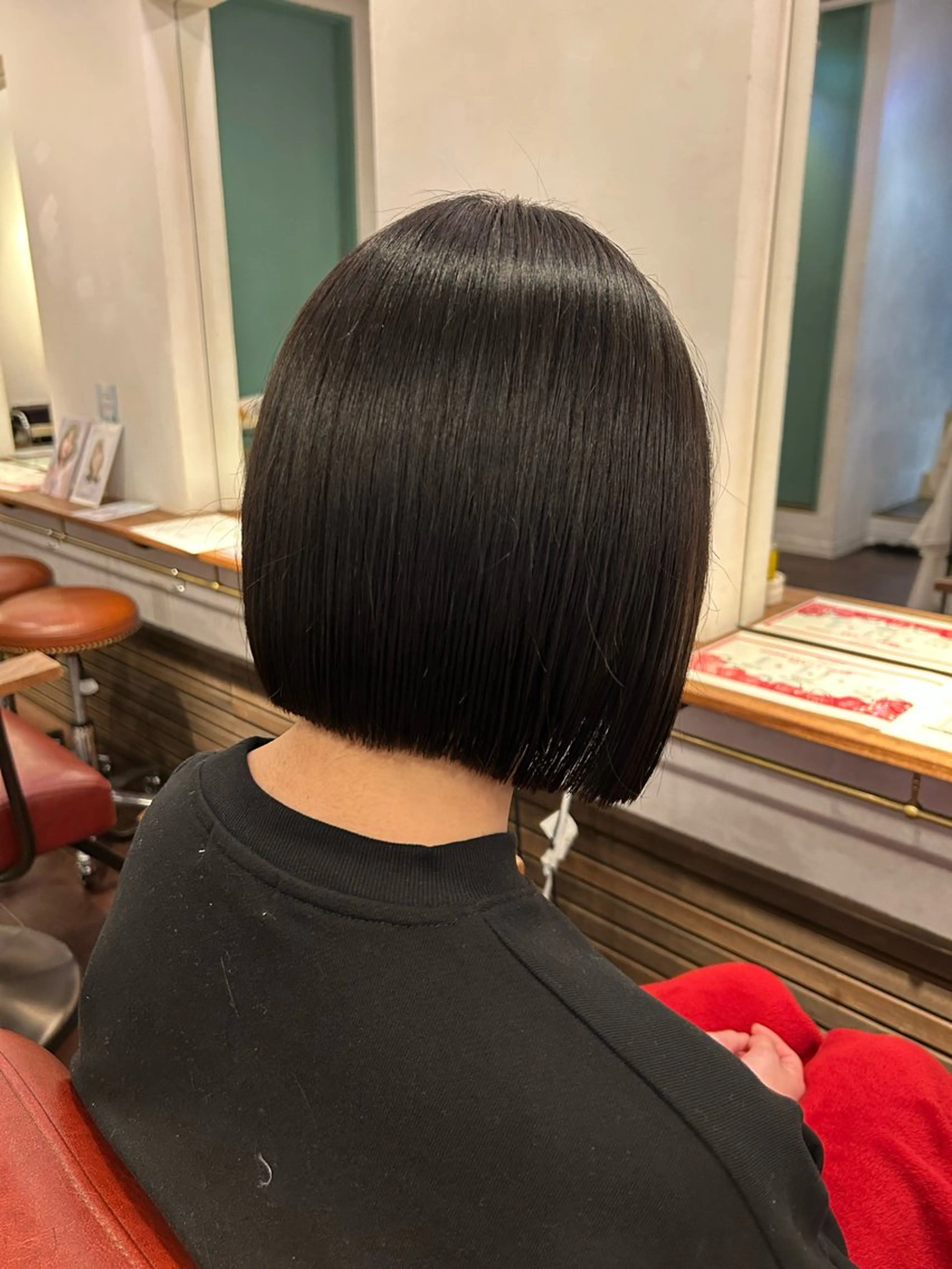 ショート 切りっぱなしボブ ボブ カット トリートメント 橋本岬也jiji by MOPSのヘアスタイル