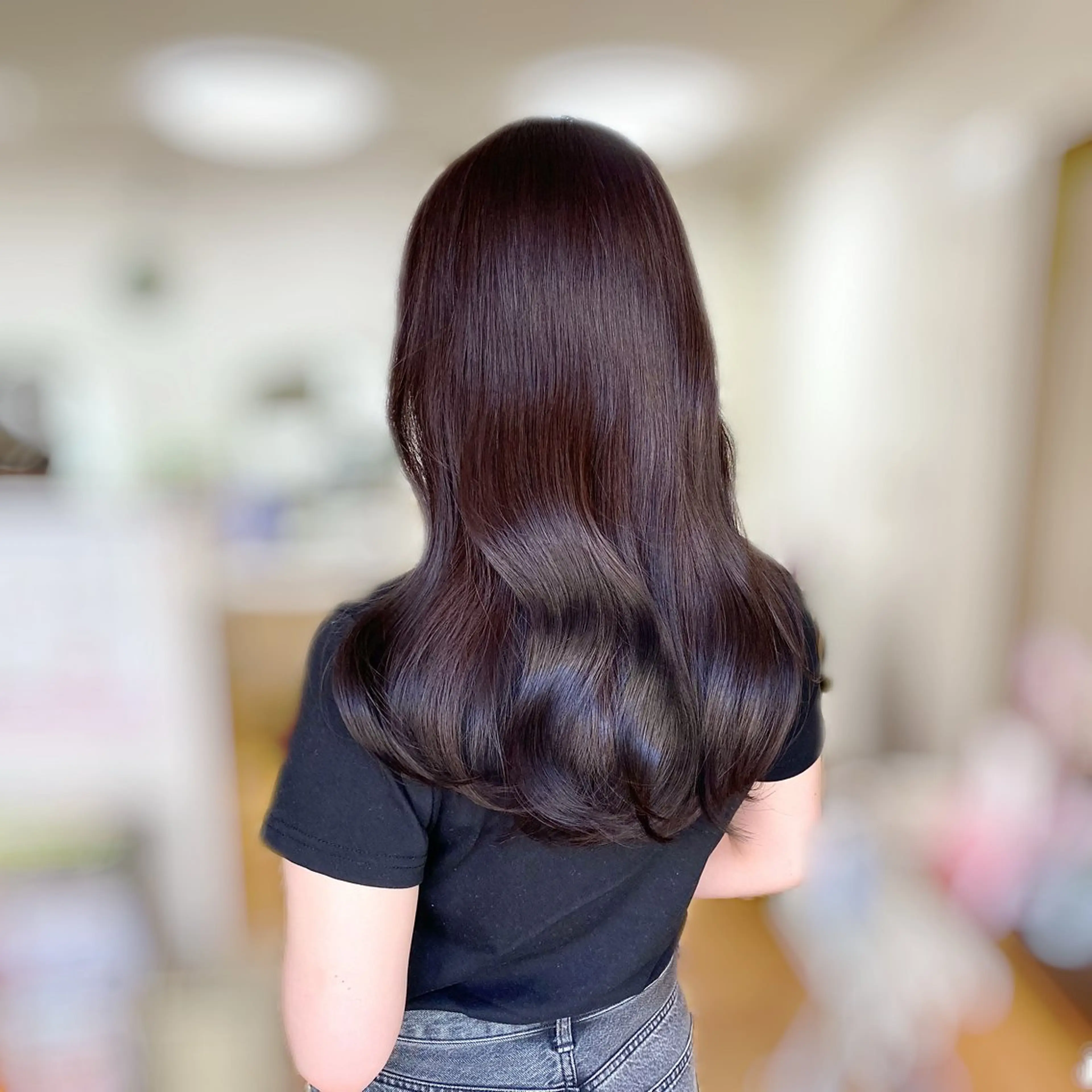 ロング カラー ラベンダーカラー 🥣 hashi 🛋️のヘアスタイル