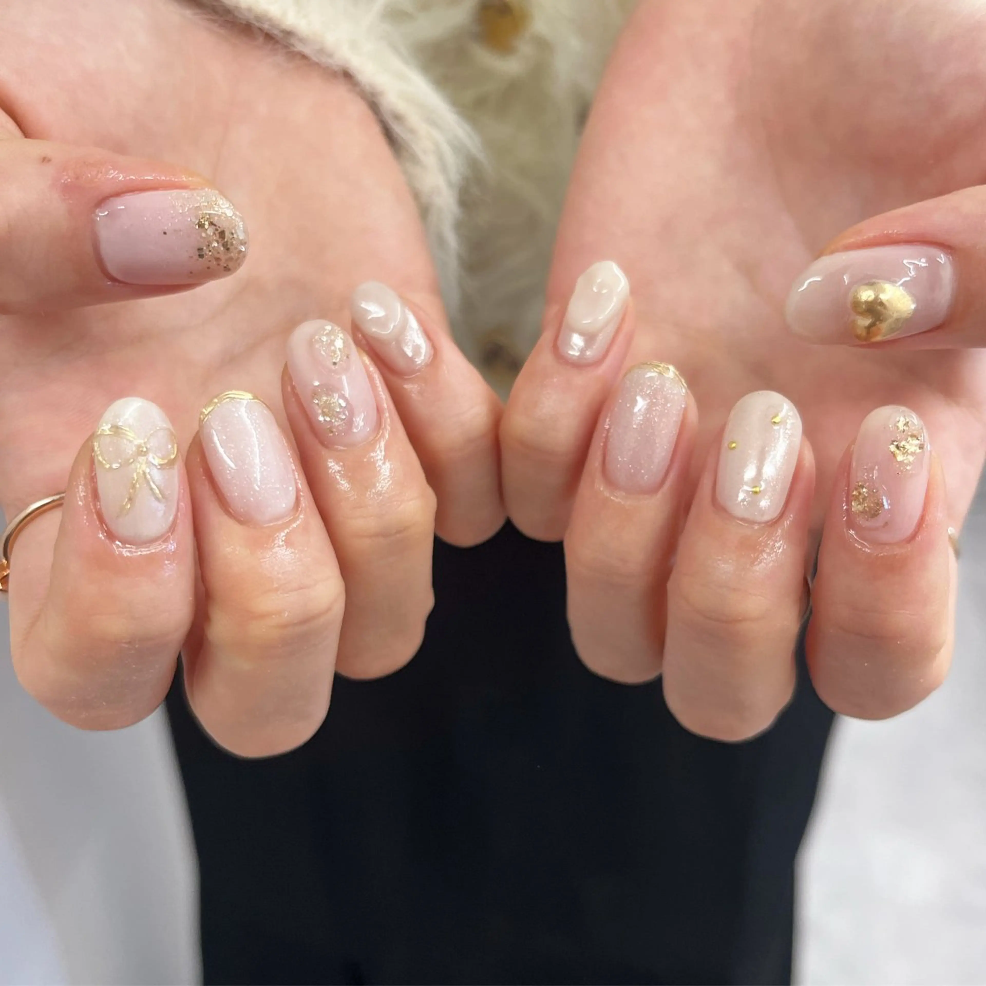 ネイル ホワイト nail* runa🌻のネイルデザイン